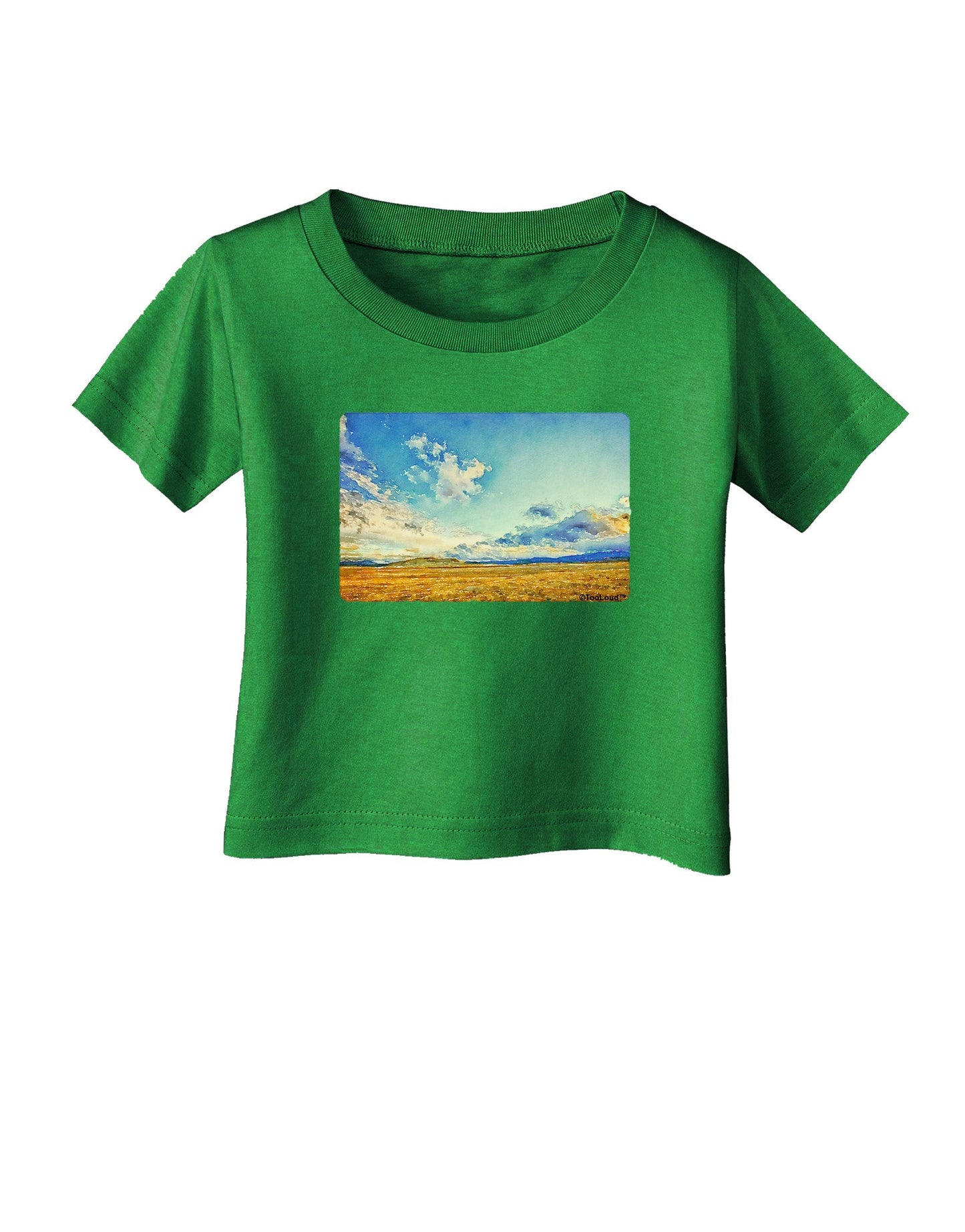 Garden of the Gods Watercolor Infant T-Shirt Dark-Infant T-Shirt-TooLoud-Clover-Green-06-Months-Davson Sales
