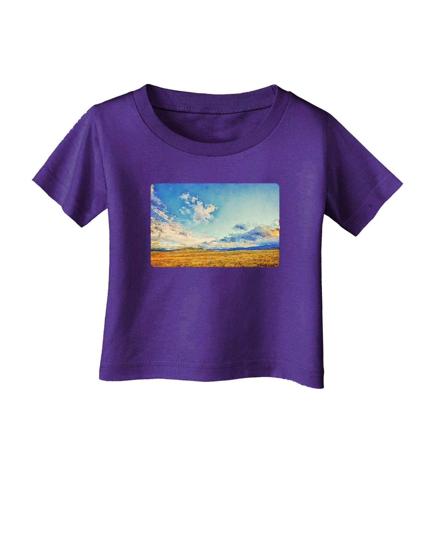 Garden of the Gods Watercolor Infant T-Shirt Dark-Infant T-Shirt-TooLoud-Purple-06-Months-Davson Sales