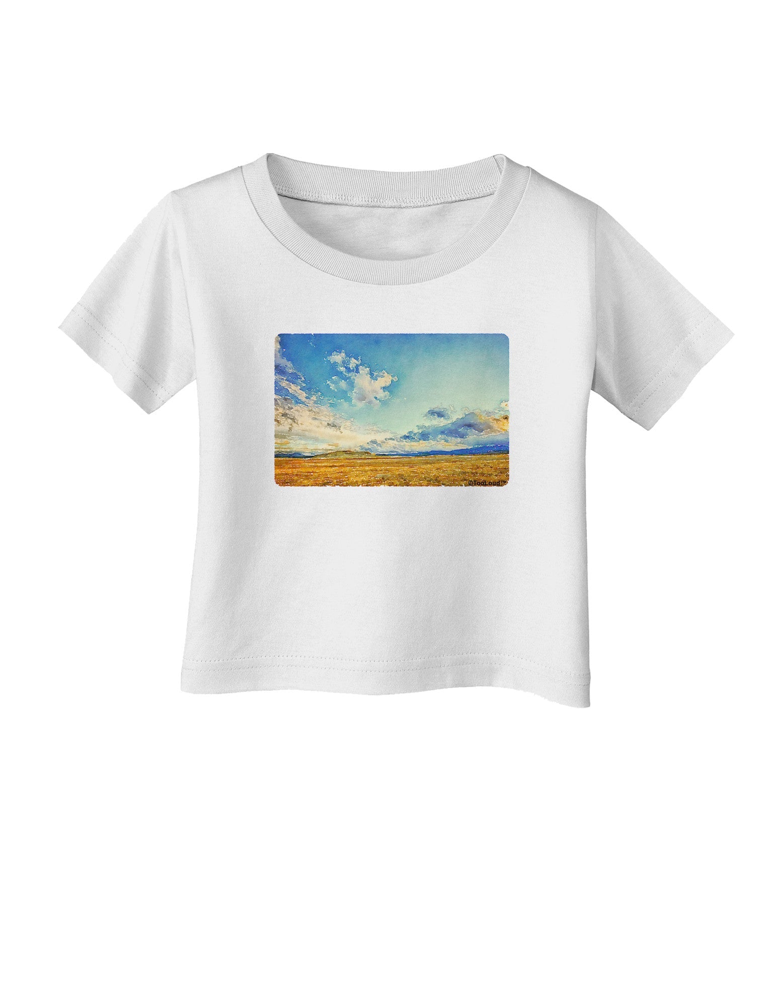 Garden of the Gods Watercolor Infant T-Shirt-Infant T-Shirt-TooLoud-White-06-Months-Davson Sales