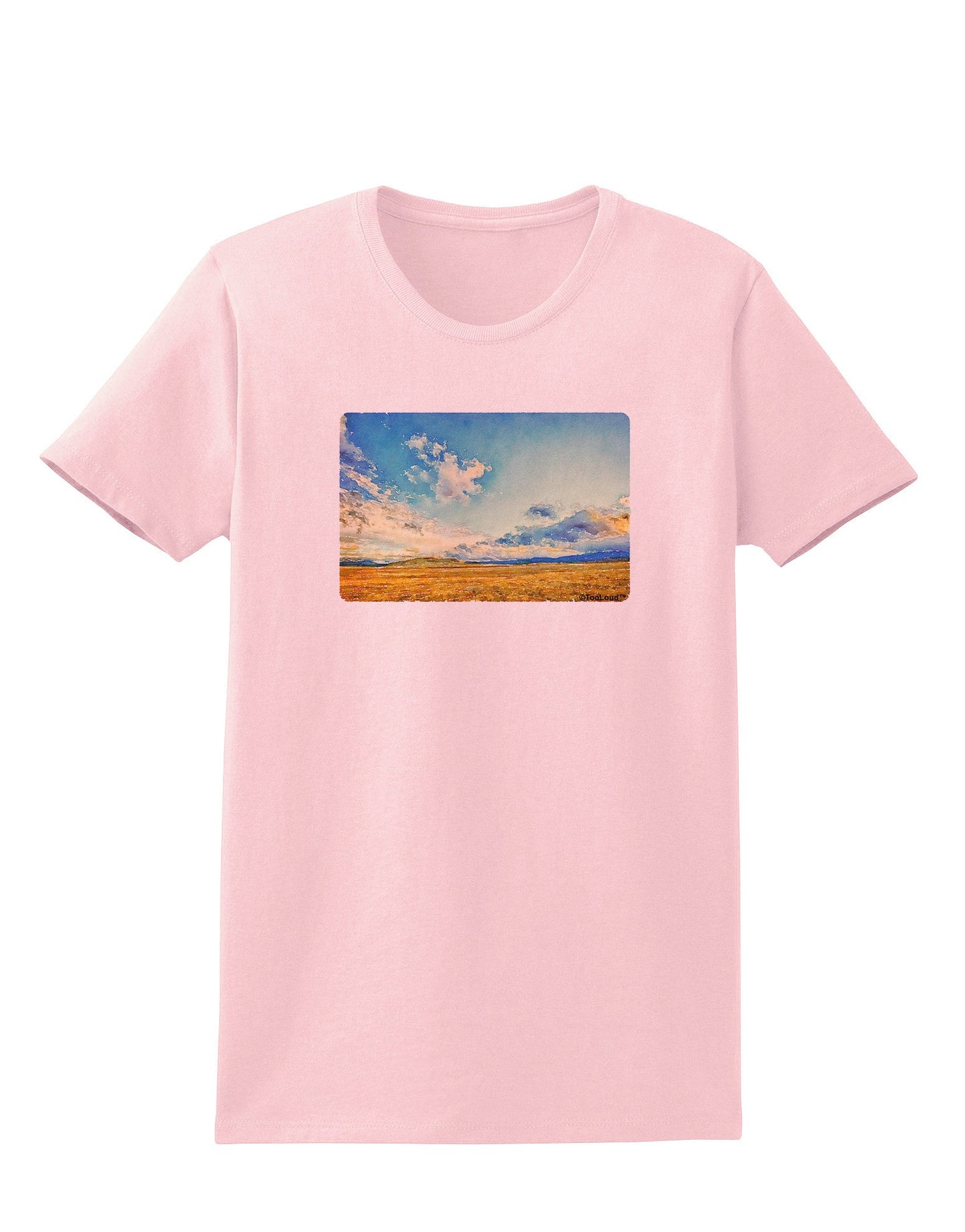 Garden of the Gods Watercolor Womens T-Shirt-Womens T-Shirt-TooLoud-PalePink-X-Small-Davson Sales
