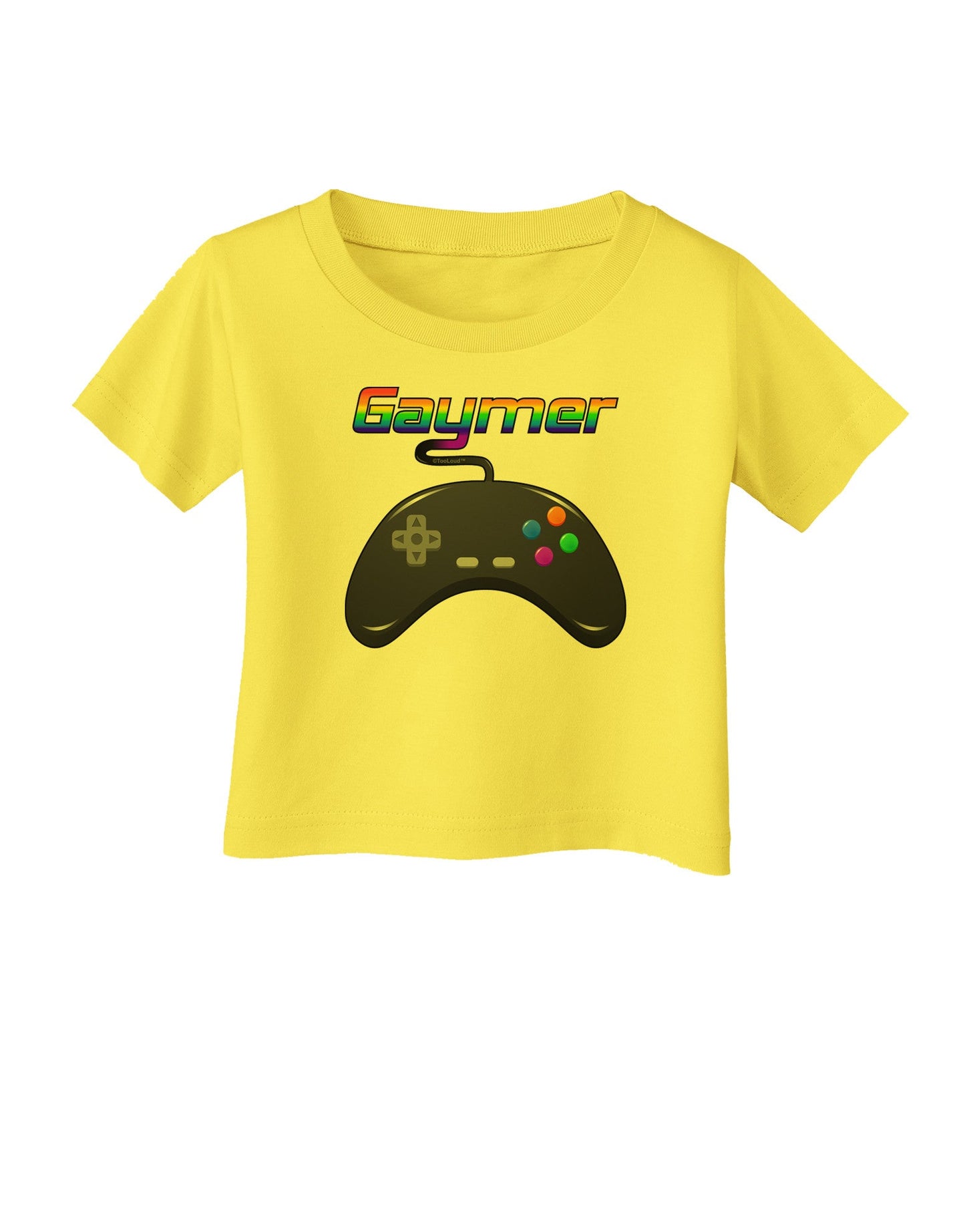 Gaymer Color Infant T-Shirt-Infant T-Shirt-TooLoud-Yellow-06-Months-Davson Sales
