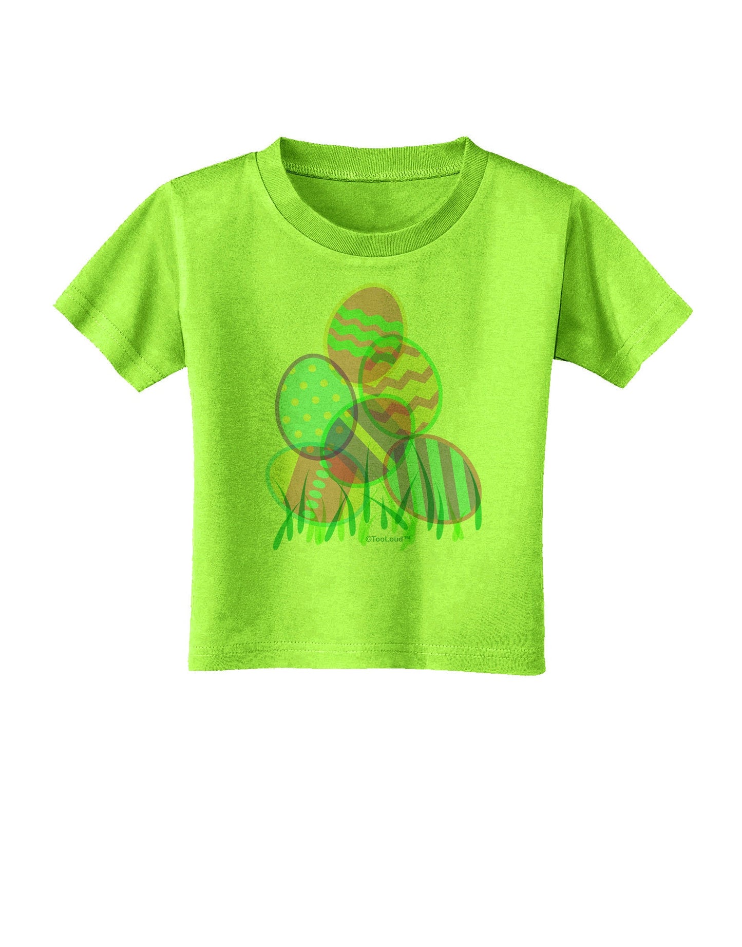 Gel Look Easter Eggs Toddler T-Shirt-Toddler T-Shirt-TooLoud-Lime-Green-2T-Davson Sales