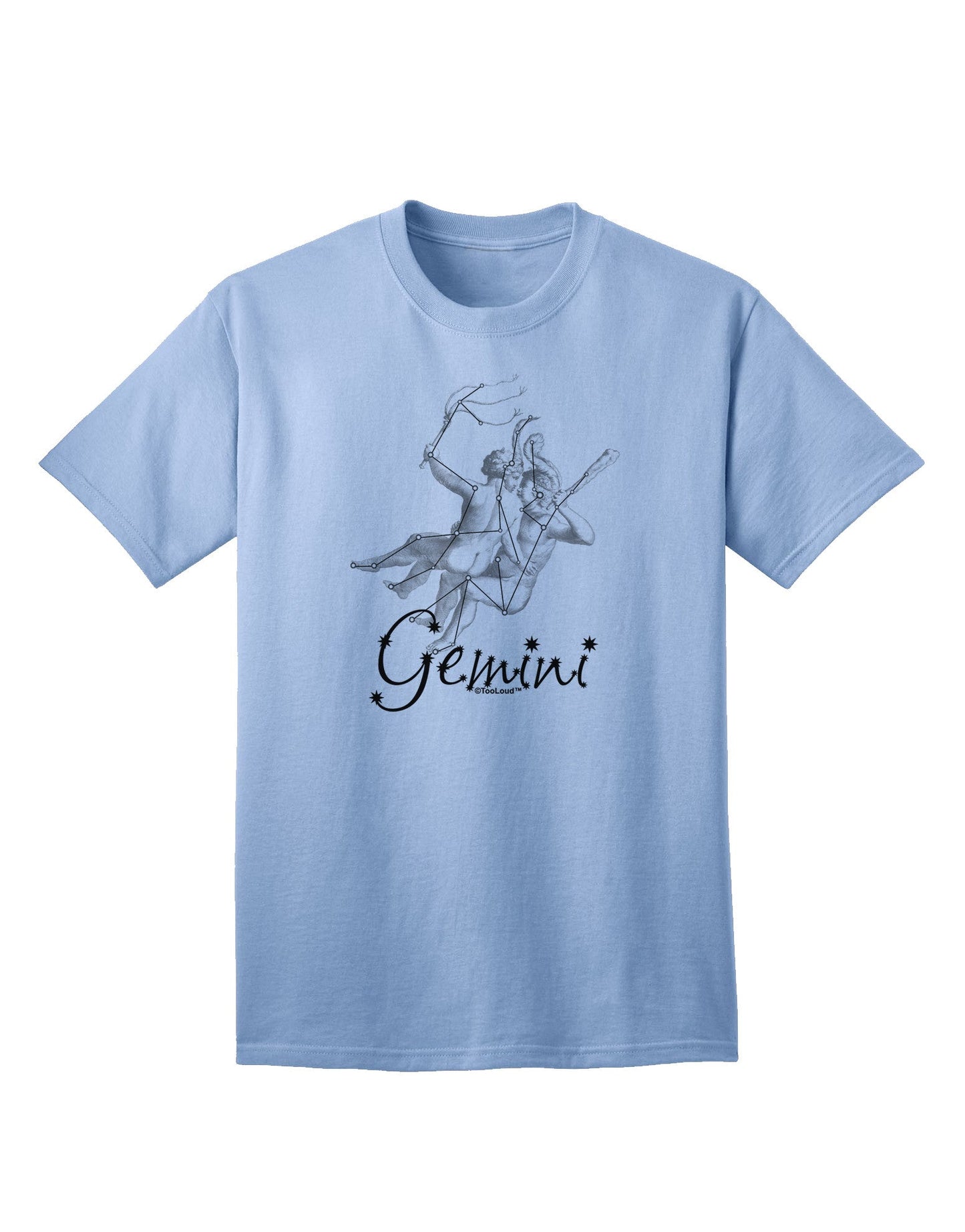 Gemini Constellation Adult T-Shirt-Mens T-Shirt-TooLoud-Light-Blue-Small-Davson Sales