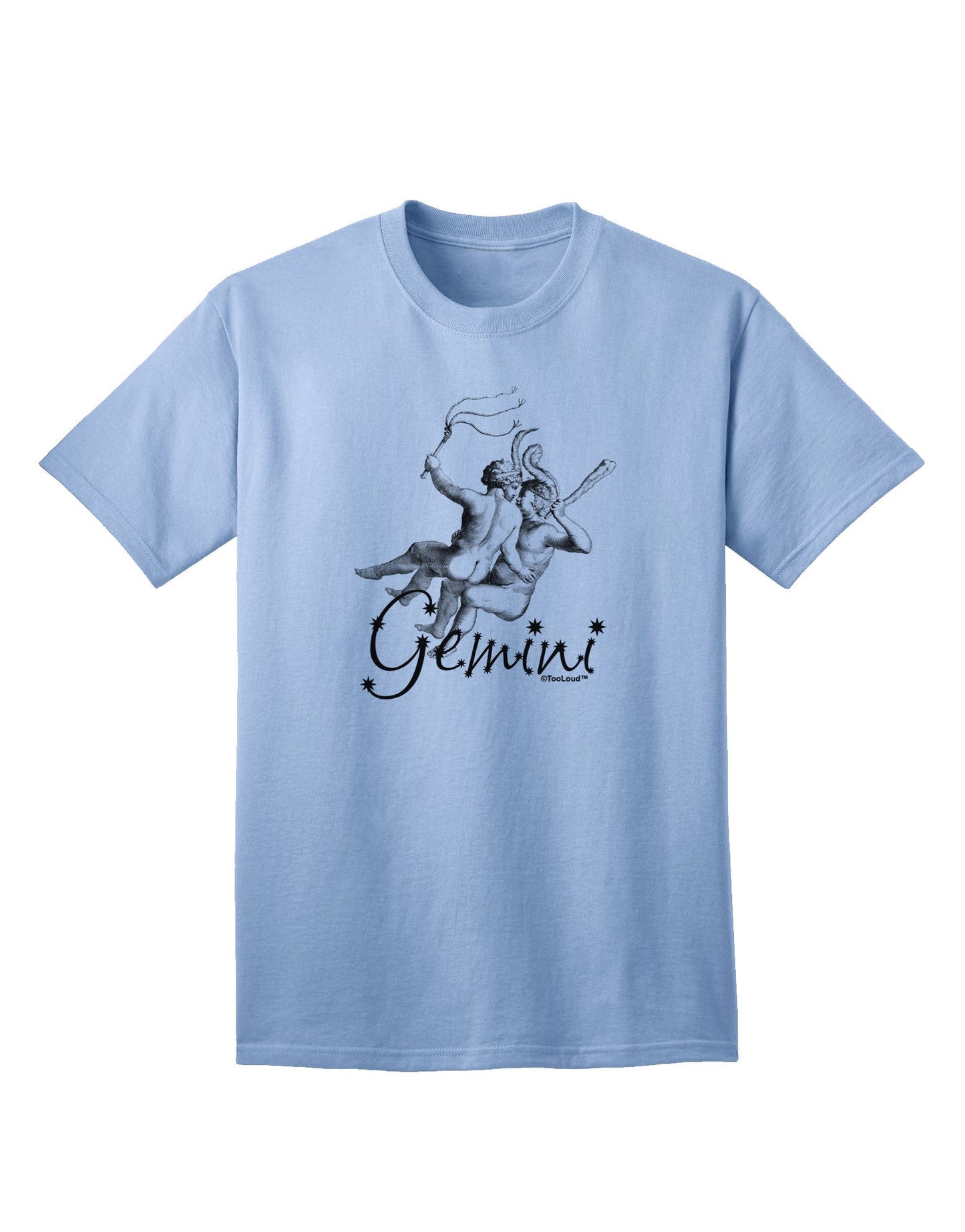 Gemini Illustration Adult T-Shirt-Mens T-Shirt-TooLoud-Light-Blue-Small-Davson Sales