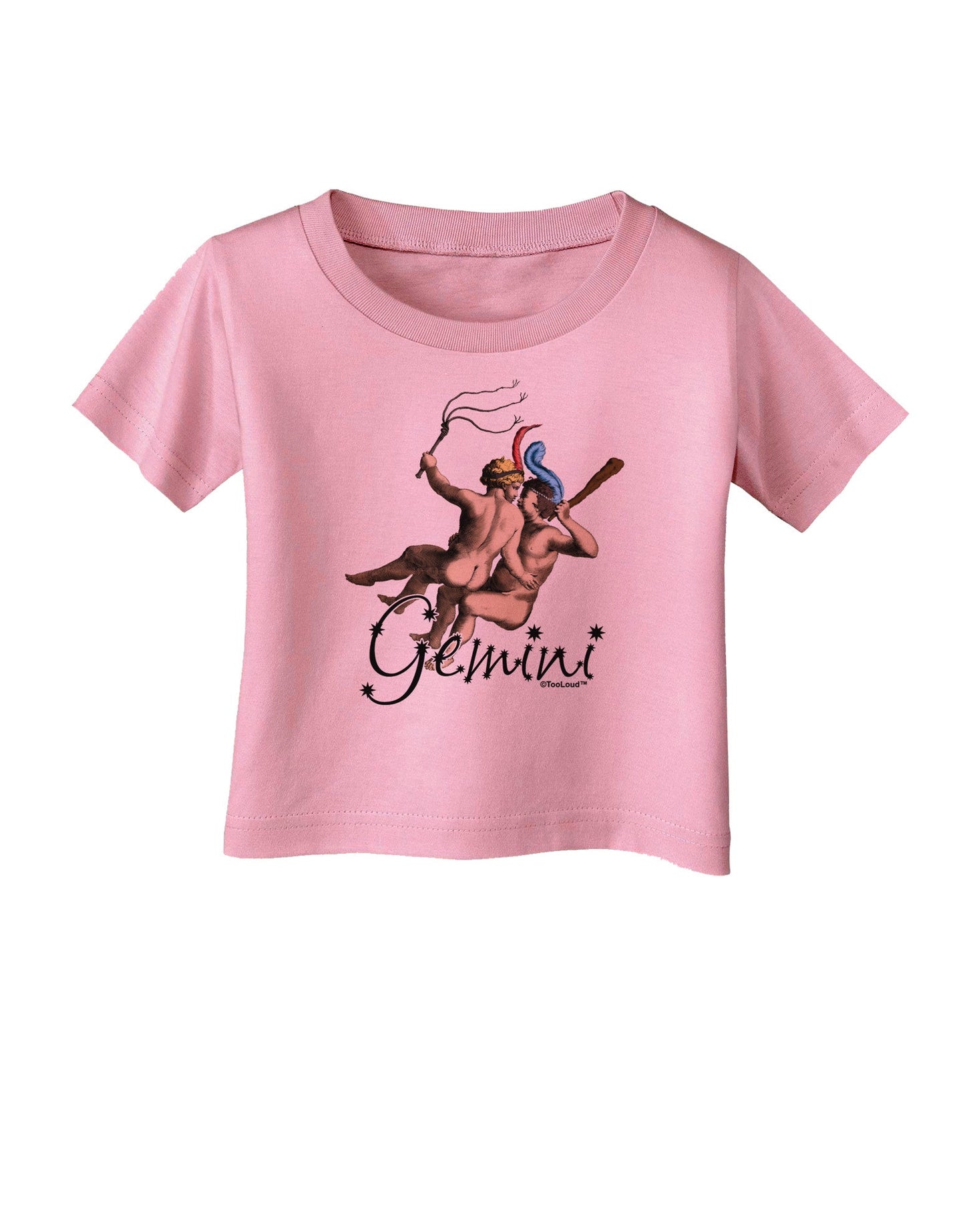 Gemini Illustration Color Infant T-Shirt-Infant T-Shirt-TooLoud-Candy-Pink-06-Months-Davson Sales