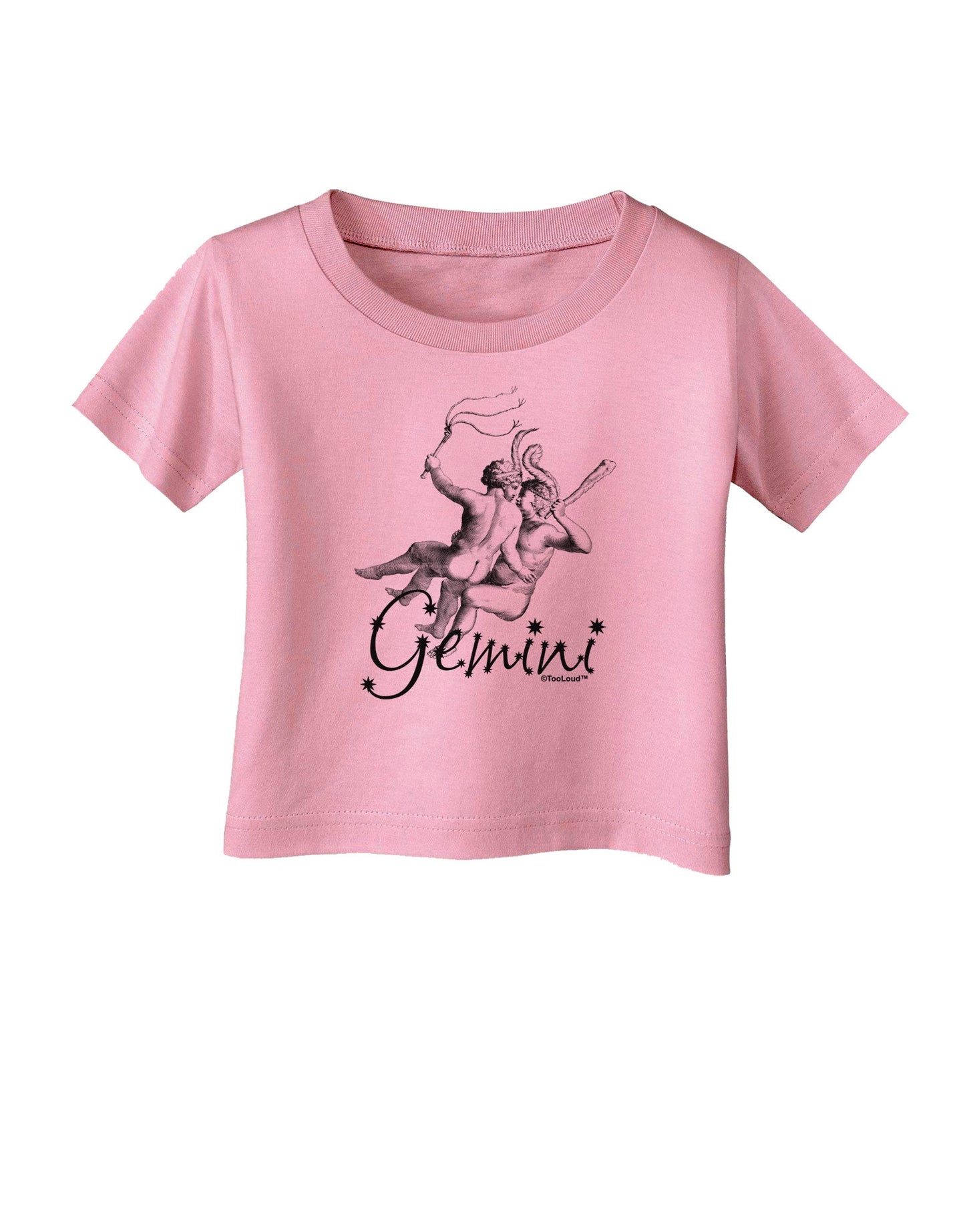 Gemini Illustration Infant T-Shirt-Infant T-Shirt-TooLoud-Candy-Pink-06-Months-Davson Sales