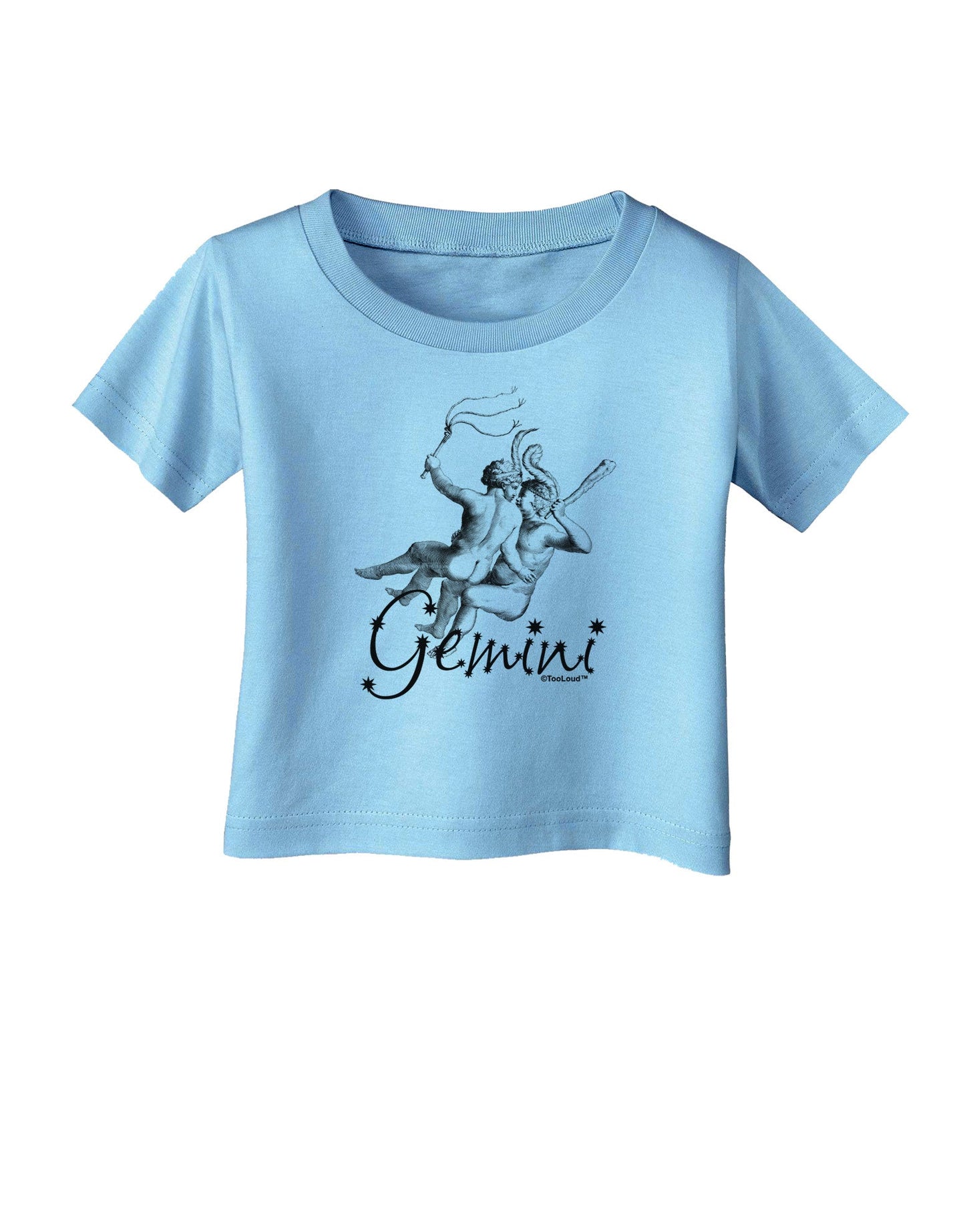 Gemini Illustration Infant T-Shirt-Infant T-Shirt-TooLoud-Aquatic-Blue-06-Months-Davson Sales