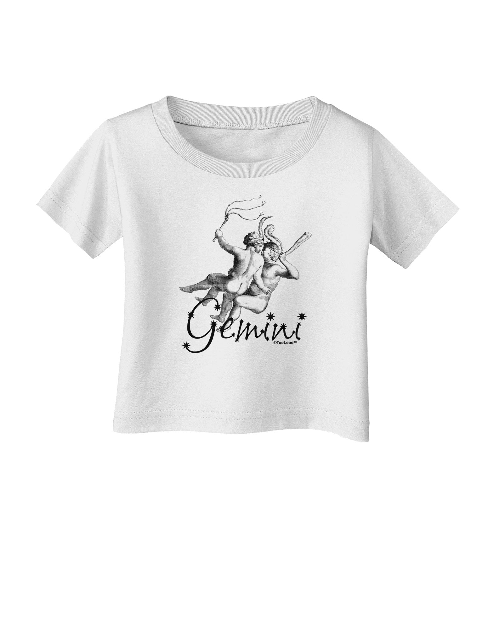 Gemini Illustration Infant T-Shirt-Infant T-Shirt-TooLoud-White-06-Months-Davson Sales