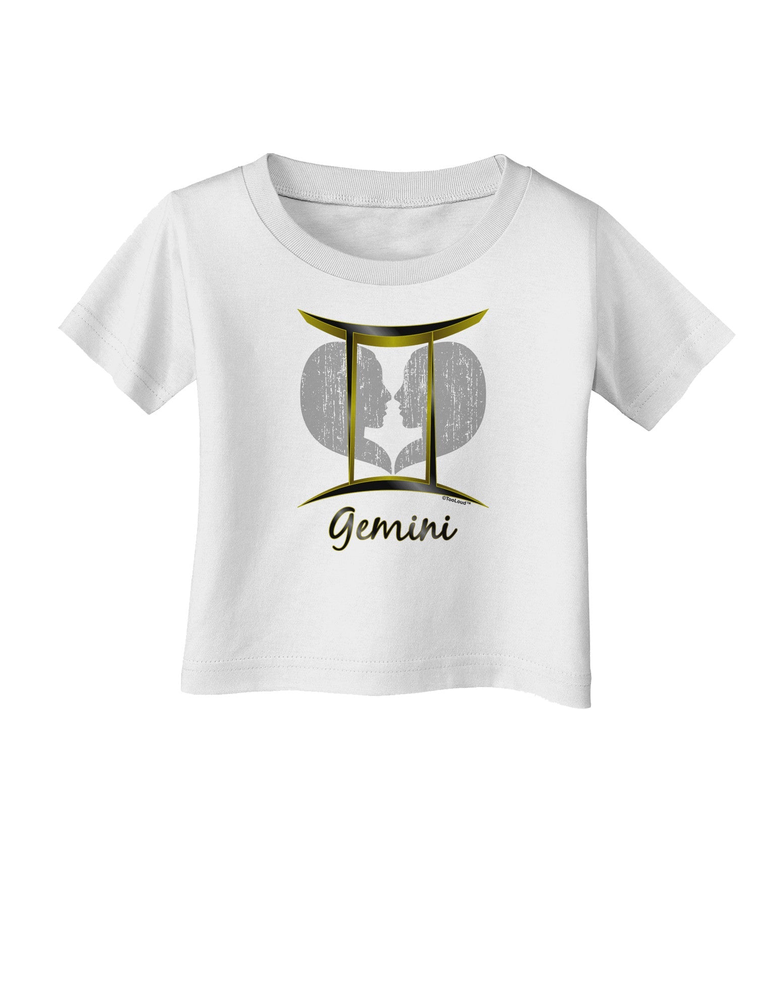 Gemini Symbol Infant T-Shirt-Infant T-Shirt-TooLoud-White-06-Months-Davson Sales