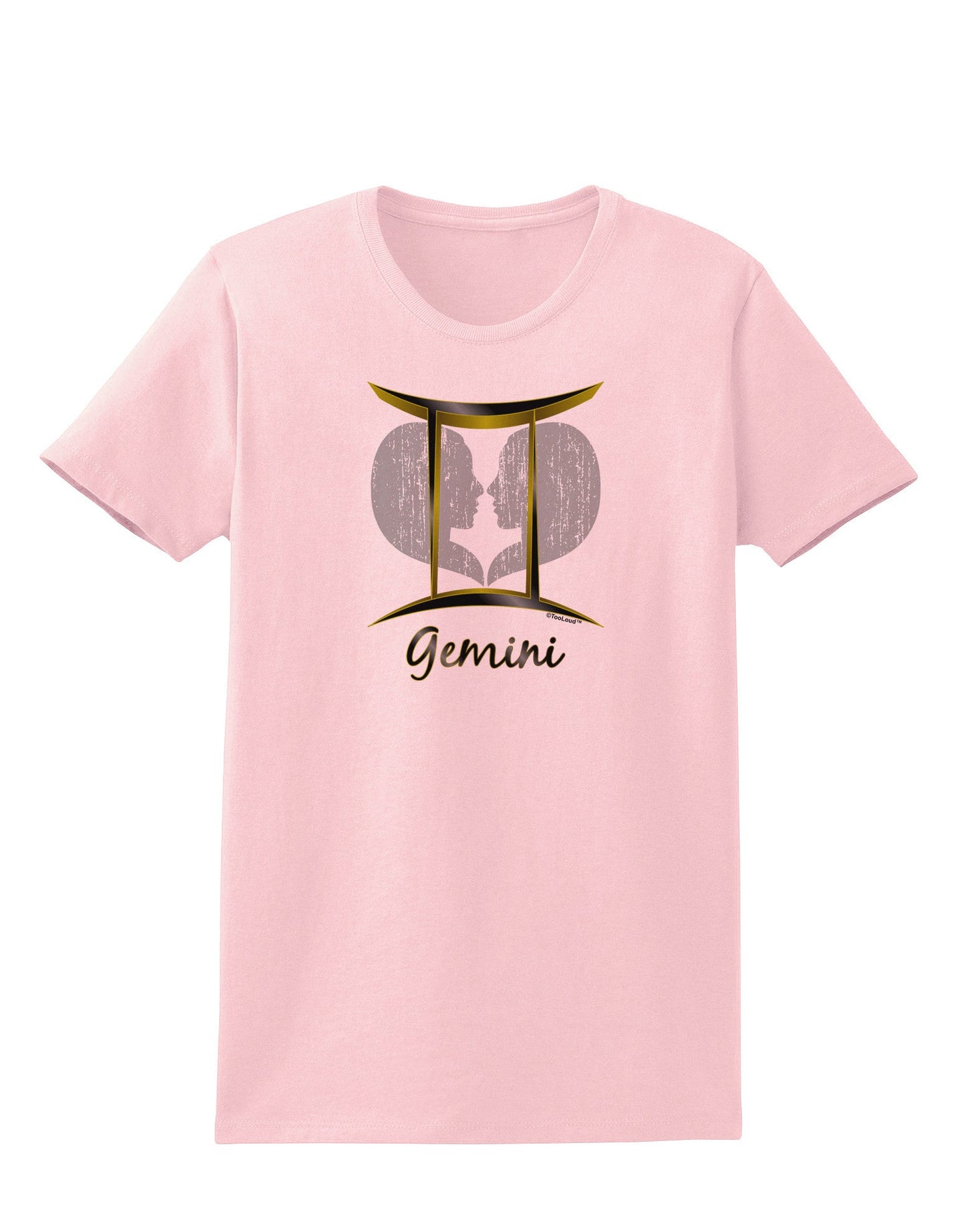 Gemini Symbol Womens T-Shirt-Womens T-Shirt-TooLoud-PalePink-X-Small-Davson Sales