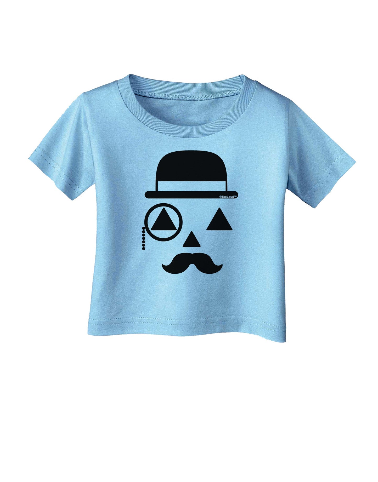 Gentleman Jack-o-lantern Infant T-Shirt-Infant T-Shirt-TooLoud-Aquatic-Blue-06-Months-Davson Sales