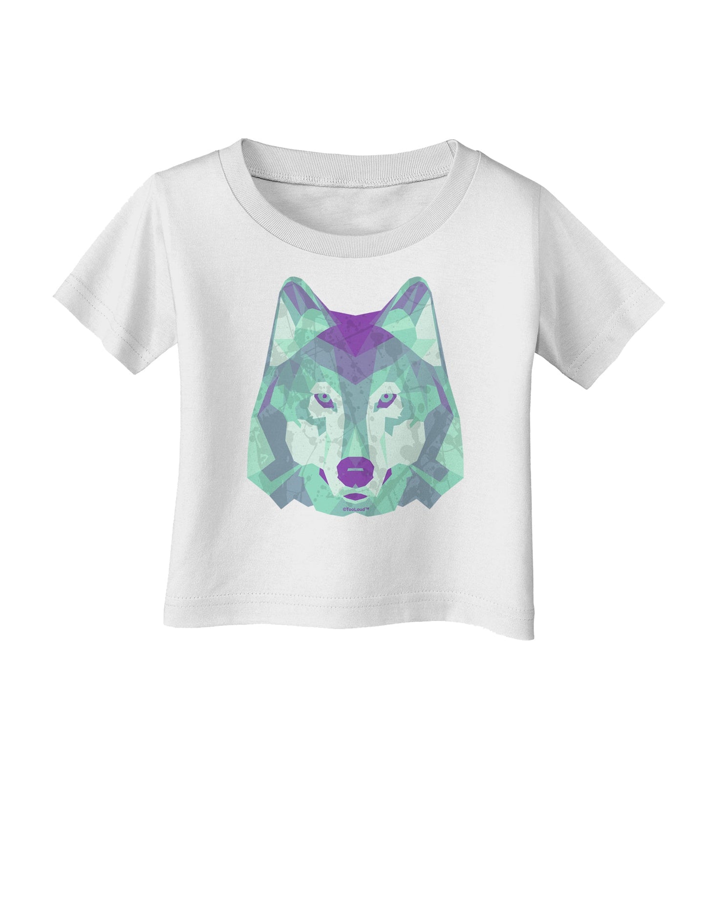 Geometric Wolf Head Infant T-Shirt by TooLoud-Infant T-Shirt-TooLoud-White-06-Months-Davson Sales