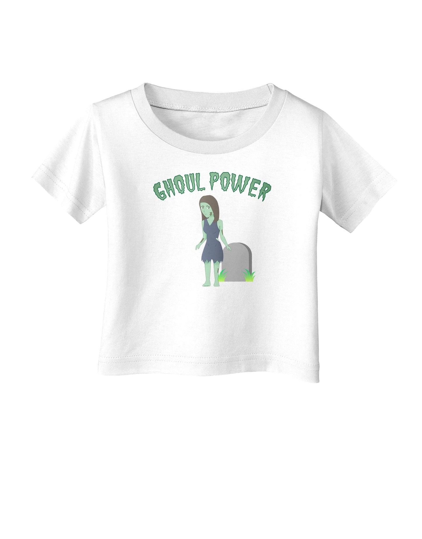 Ghoul Power - Funny Halloween Infant T-Shirt-Infant T-Shirt-TooLoud-White-06-Months-Davson Sales