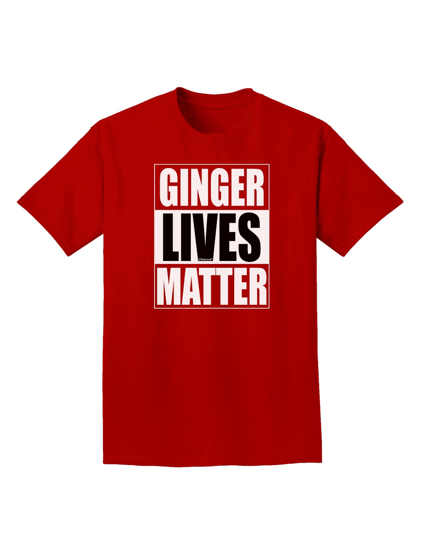 Ginger Lives Matter Adult Dark T-Shirt by TooLoud-Mens T-Shirt-TooLoud-Red-Small-Davson Sales