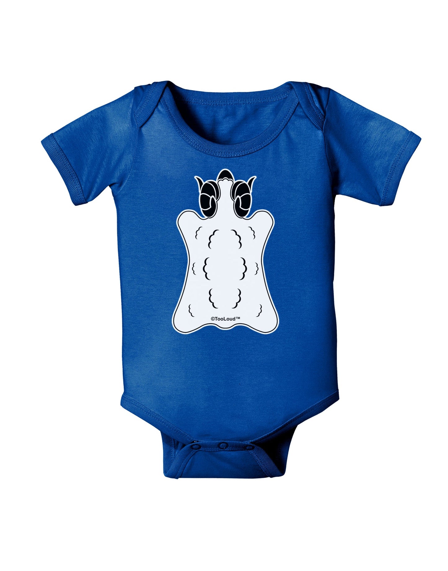 Golden Fleece Black and White Design Baby Romper Bodysuit Dark by TooLoud-Baby Romper-TooLoud-Royal-Blue-06-Months-Davson Sales