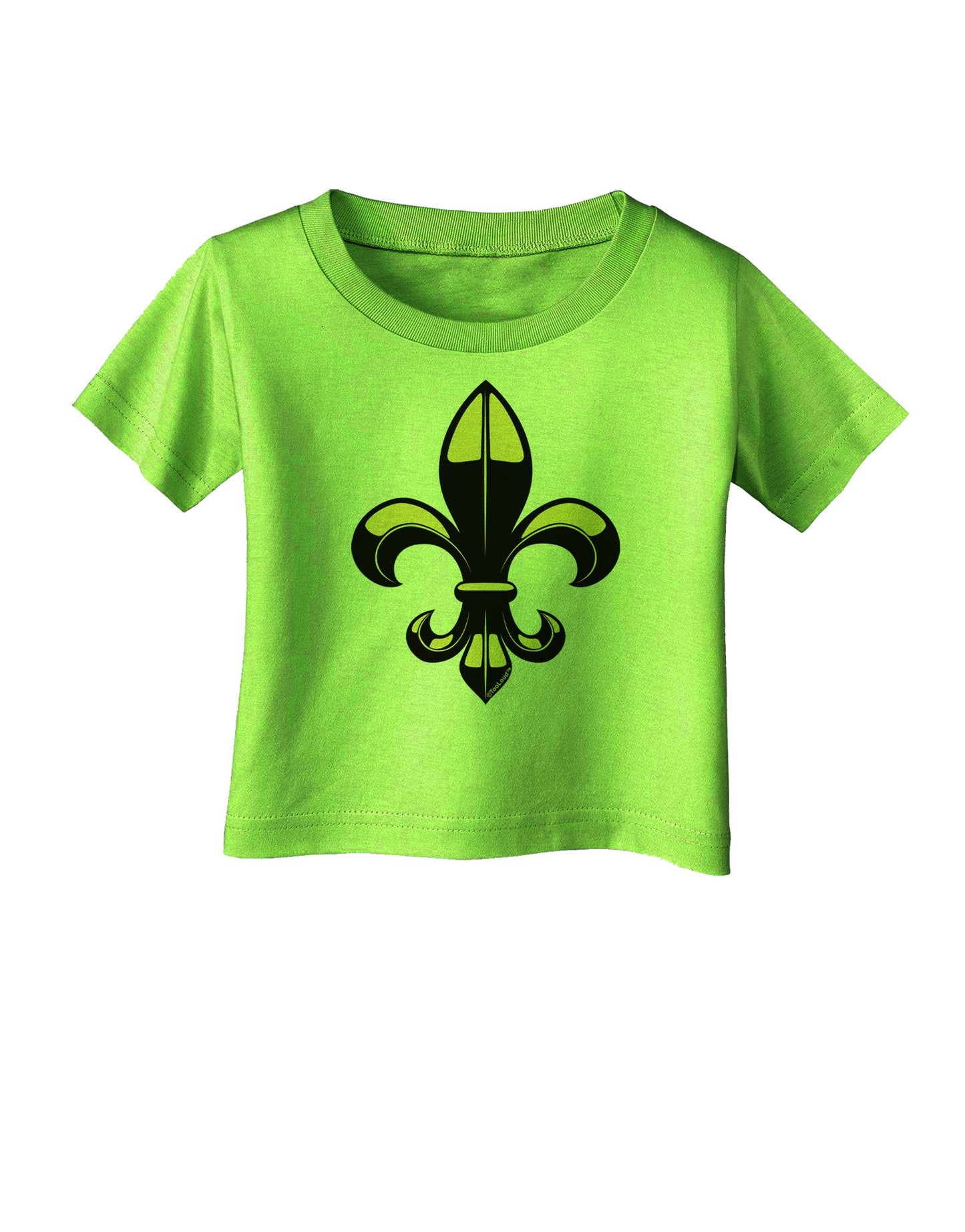 Golden Fleur de Lis Infant T-Shirt-Infant T-Shirt-TooLoud-Lime-Green-06-Months-Davson Sales