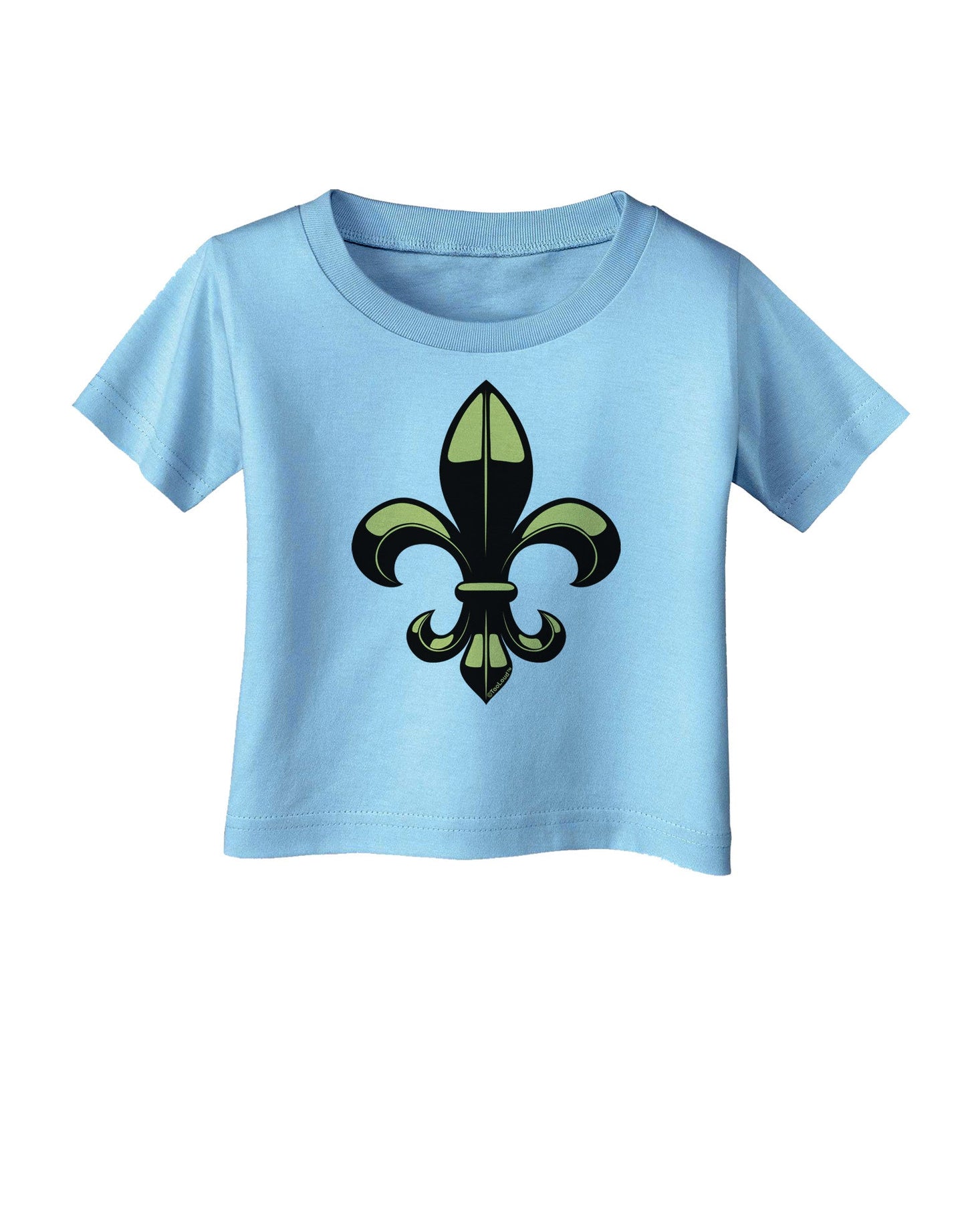 Golden Fleur de Lis Infant T-Shirt-Infant T-Shirt-TooLoud-Aquatic-Blue-06-Months-Davson Sales