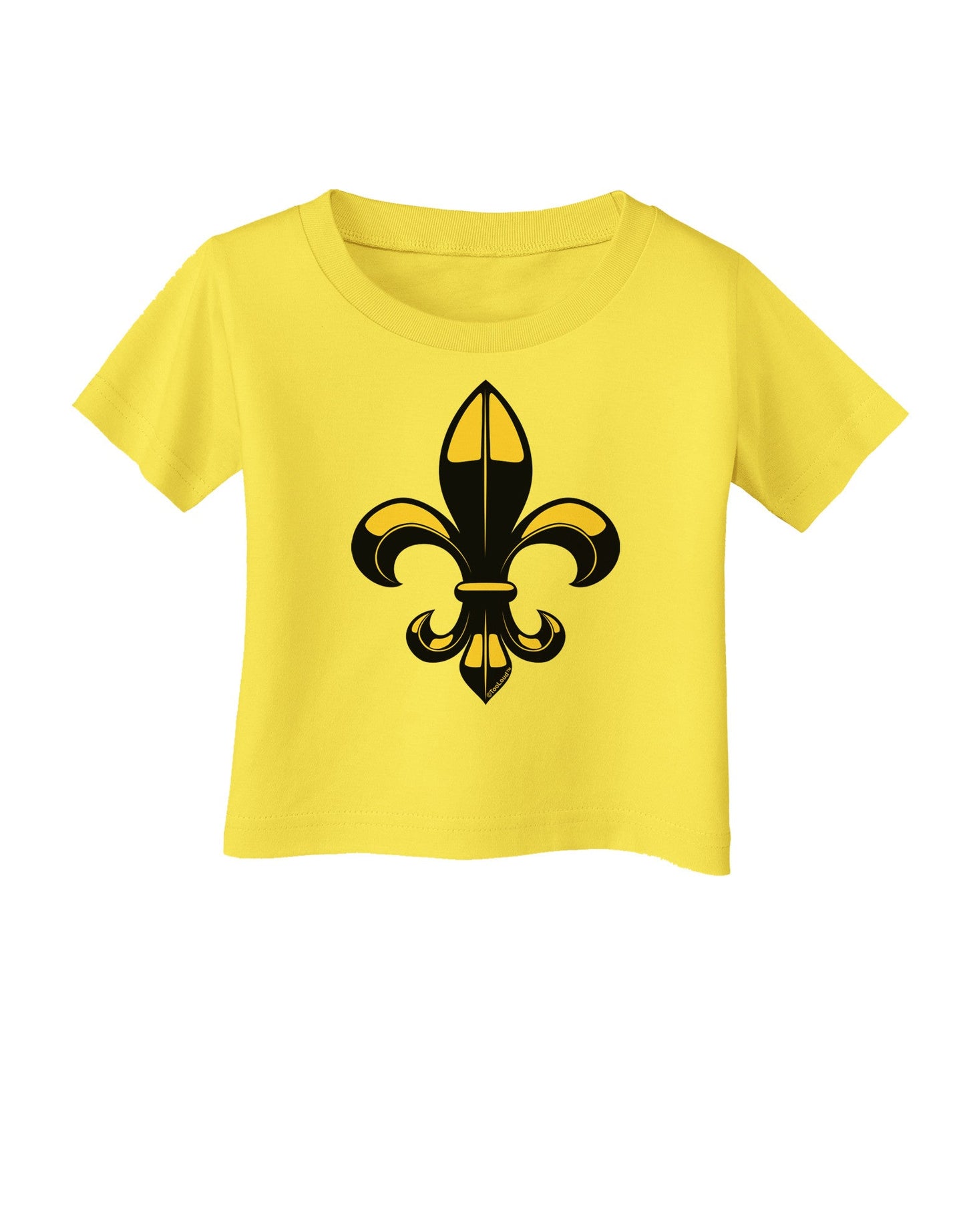 Golden Fleur de Lis Infant T-Shirt-Infant T-Shirt-TooLoud-Yellow-06-Months-Davson Sales