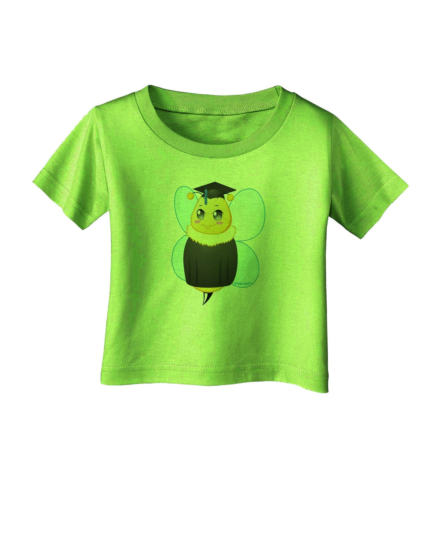 Graduation Bee Infant T-Shirt-Infant T-Shirt-TooLoud-Lime-Green-06-Months-Davson Sales