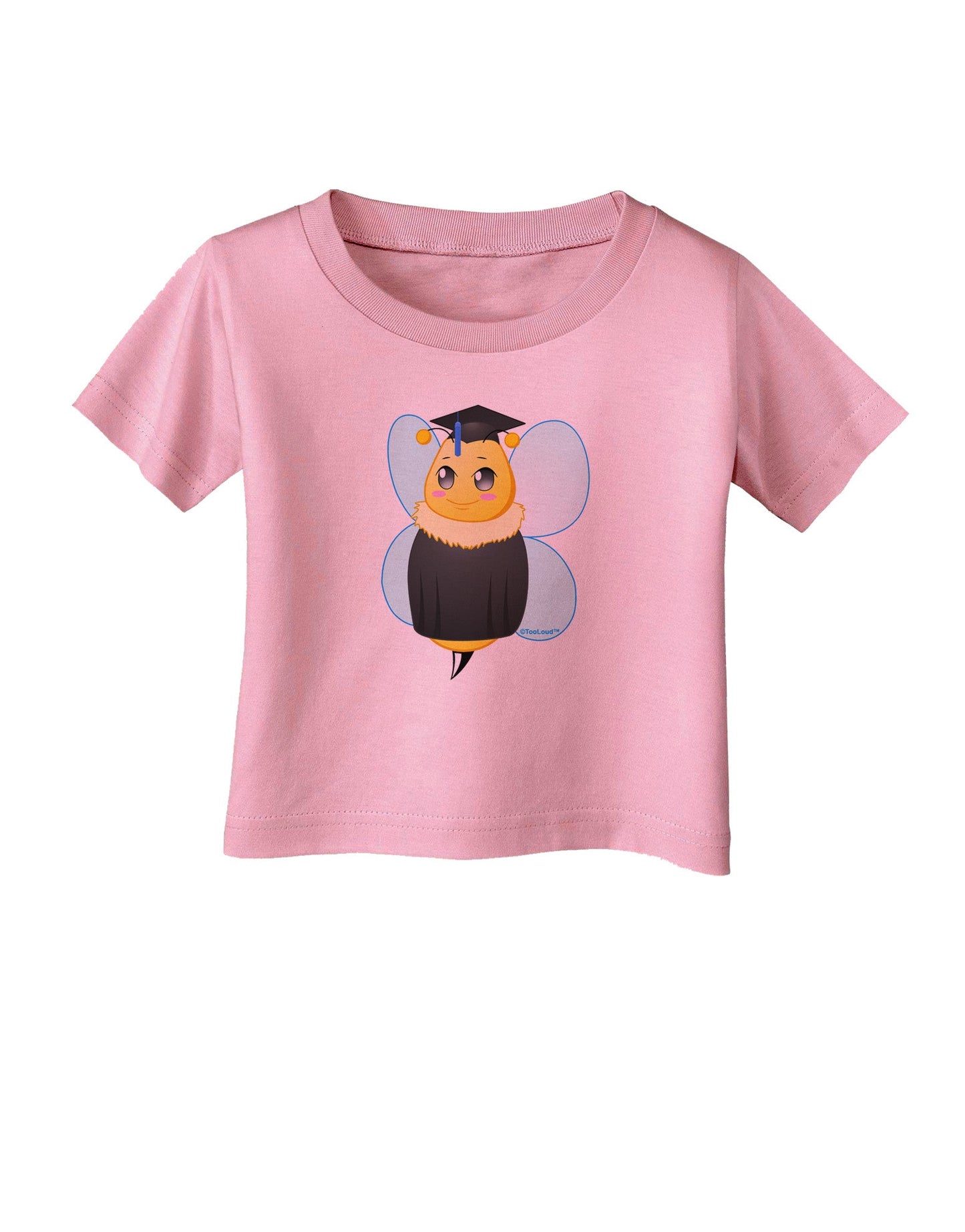 Graduation Bee Infant T-Shirt-Infant T-Shirt-TooLoud-Candy-Pink-06-Months-Davson Sales
