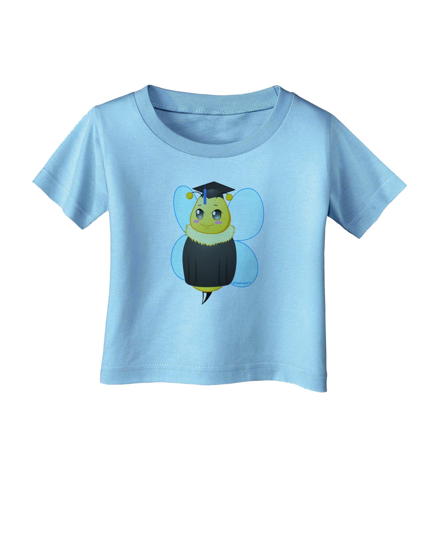 Graduation Bee Infant T-Shirt-Infant T-Shirt-TooLoud-Aquatic-Blue-06-Months-Davson Sales