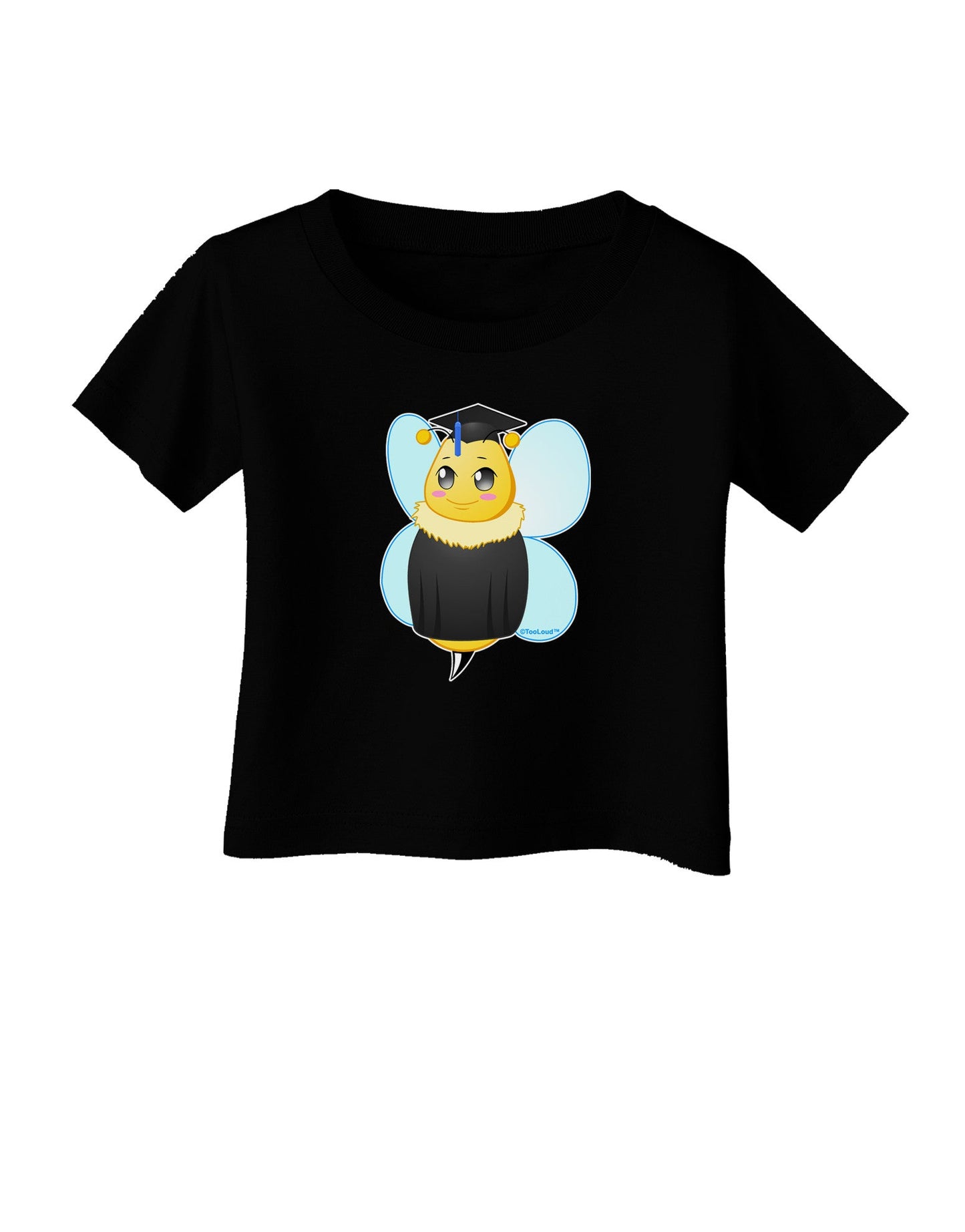 Graduation Bee Infant T-Shirt Dark-Infant T-Shirt-TooLoud-Black-06-Months-Davson Sales