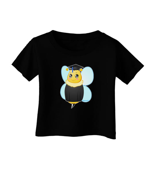 Graduation Bee Infant T-Shirt Dark-Infant T-Shirt-TooLoud-Black-06-Months-Davson Sales