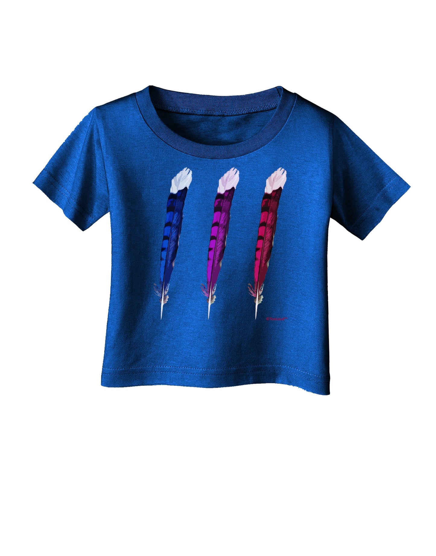 Graphic Feather Design - Feather Trio Infant T-Shirt Dark by TooLoud-Infant T-Shirt-TooLoud-Red-06-Months-Davson Sales