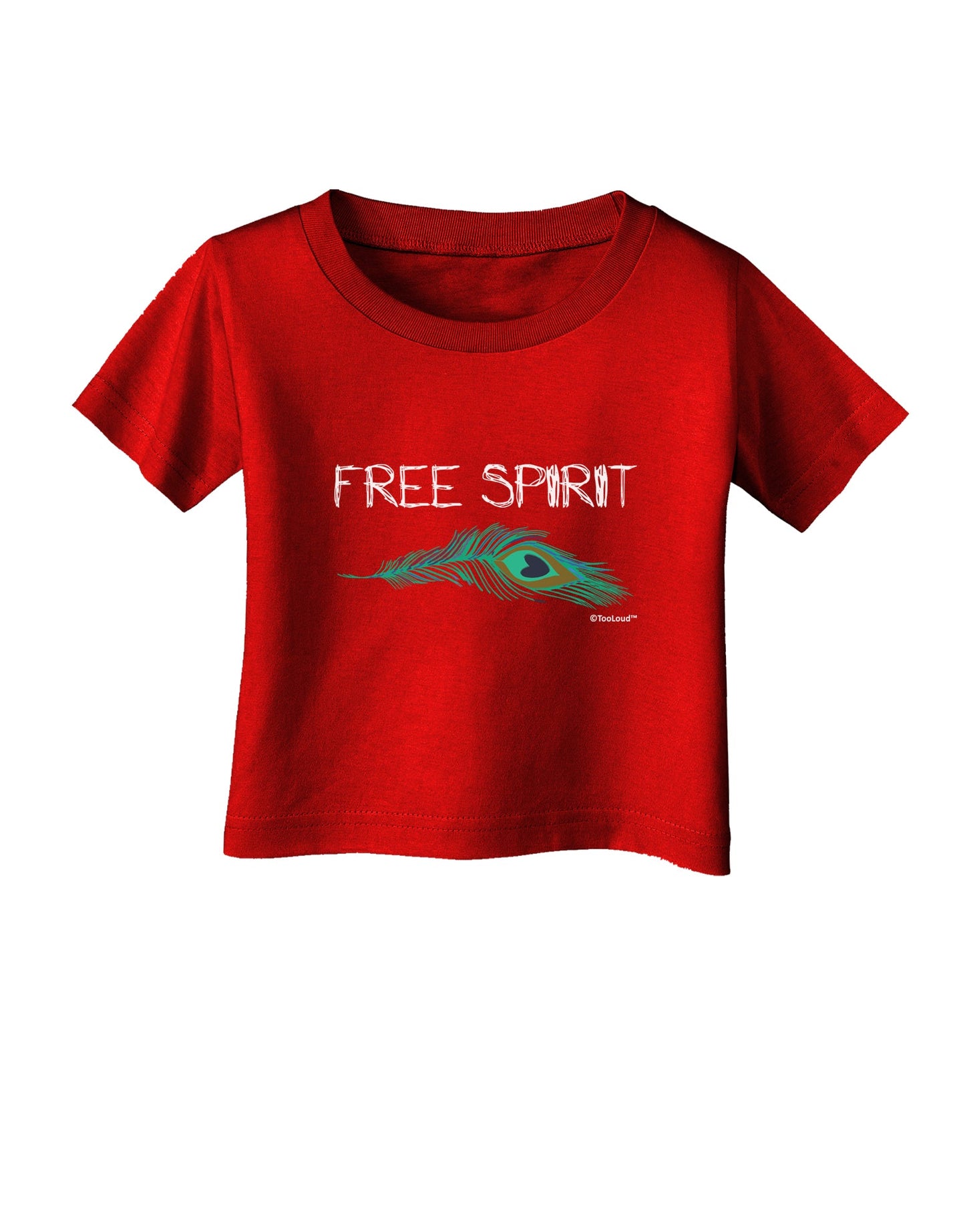 Graphic Feather Design - Free Spirit Infant T-Shirt Dark by TooLoud-Infant T-Shirt-TooLoud-Clover-Green-06-Months-Davson Sales