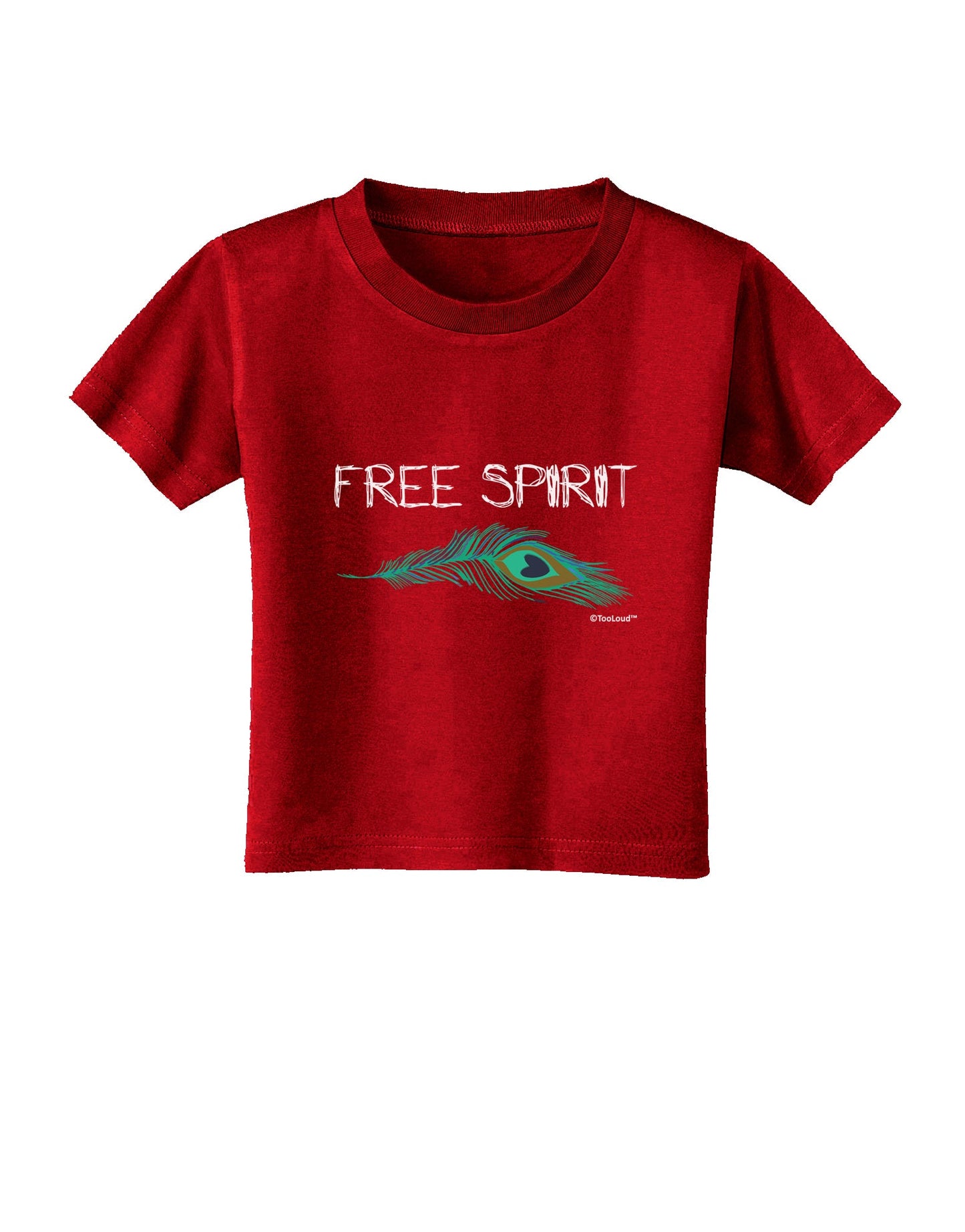 Graphic Feather Design - Free Spirit Toddler T-Shirt Dark by TooLoud-Toddler T-Shirt-TooLoud-Clover-Green-2T-Davson Sales