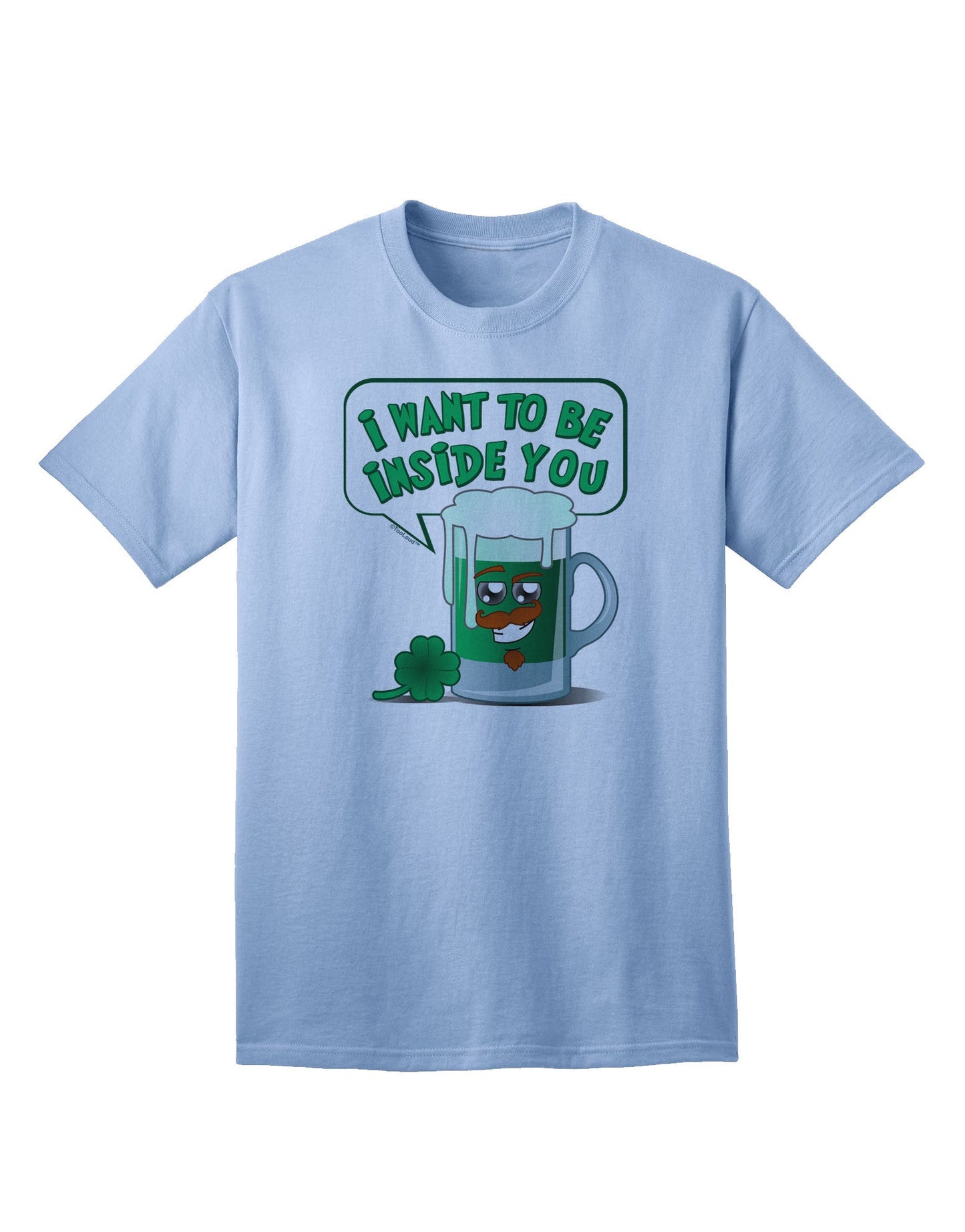 Green Beer - Inside You Premium Adult T-Shirt Collection-Mens T-shirts-TooLoud-Light-Blue-Small-Davson Sales