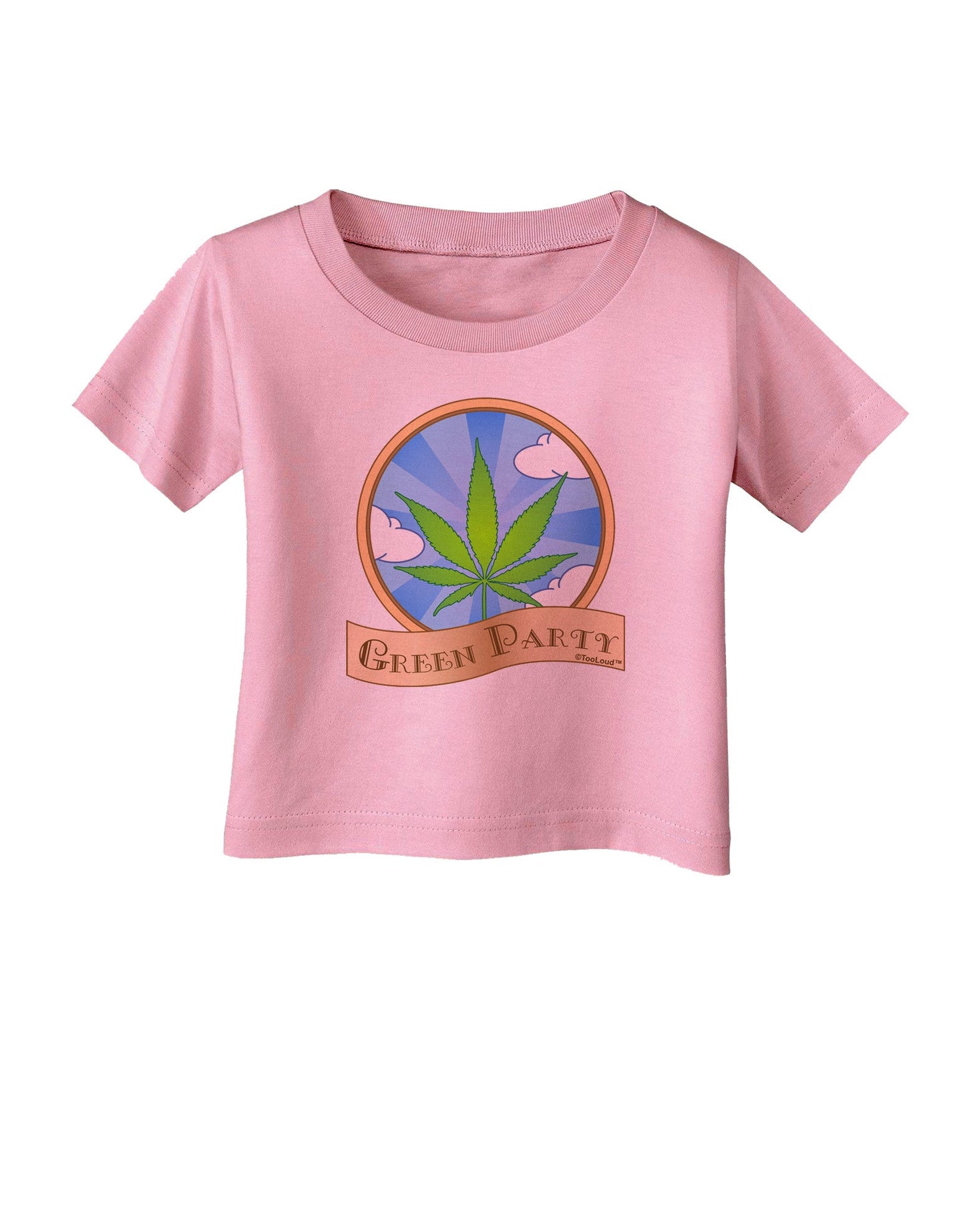 Green Party Symbol Infant T-Shirt-Infant T-Shirt-TooLoud-Candy-Pink-06-Months-Davson Sales