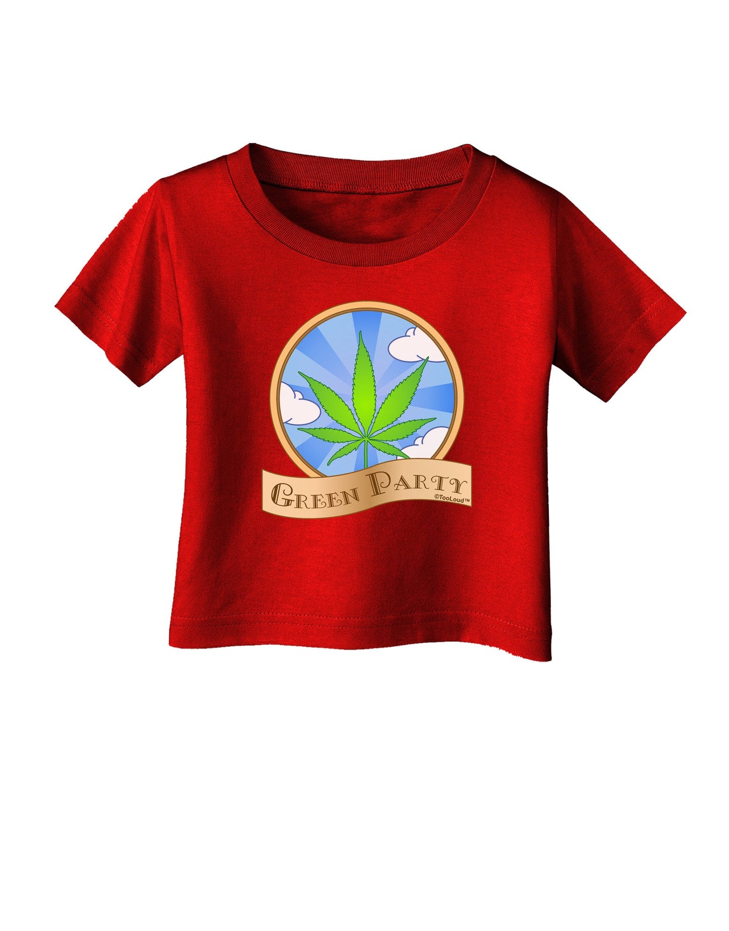 Green Party Symbol Infant T-Shirt Dark-Infant T-Shirt-TooLoud-Red-06-Months-Davson Sales