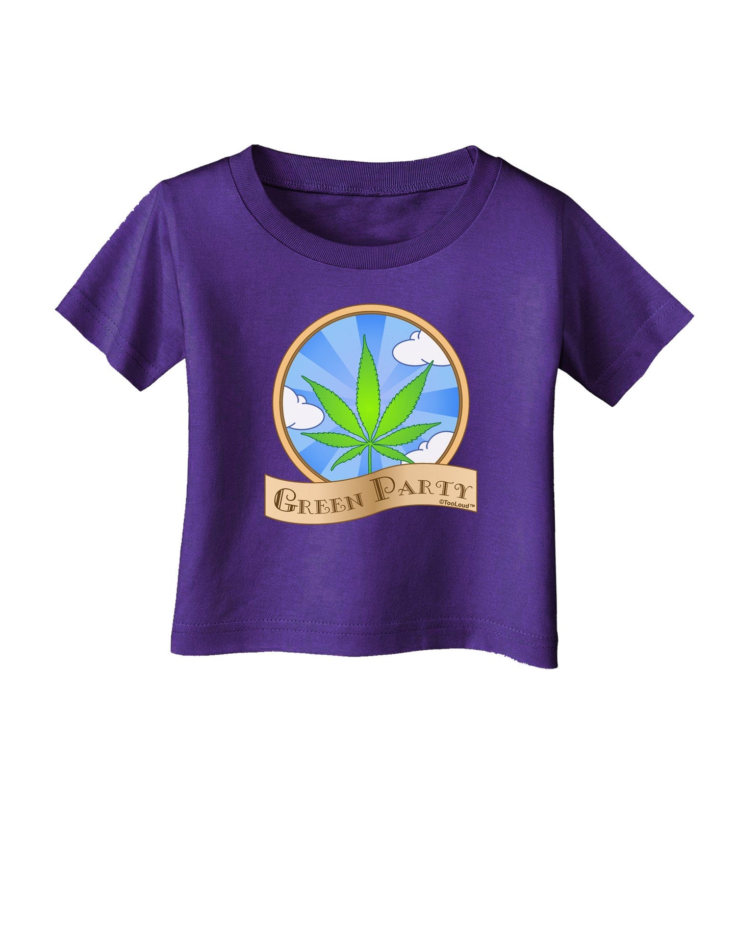 Green Party Symbol Infant T-Shirt Dark-Infant T-Shirt-TooLoud-Purple-06-Months-Davson Sales