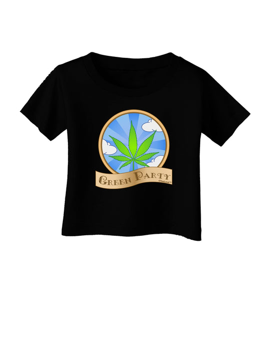 Green Party Symbol Infant T-Shirt Dark-Infant T-Shirt-TooLoud-Black-06-Months-Davson Sales