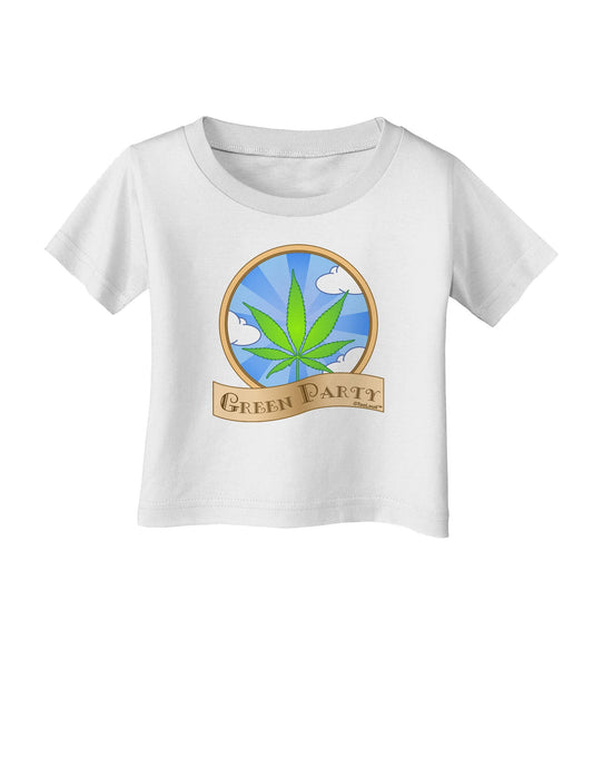 Green Party Symbol Infant T-Shirt-Infant T-Shirt-TooLoud-White-06-Months-Davson Sales