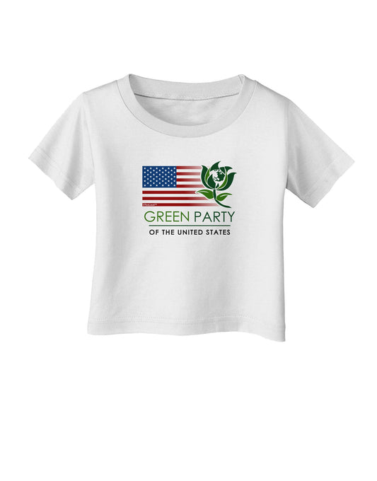 Green Party US Flag Infant T-Shirt-Infant T-Shirt-TooLoud-White-06-Months-Davson Sales