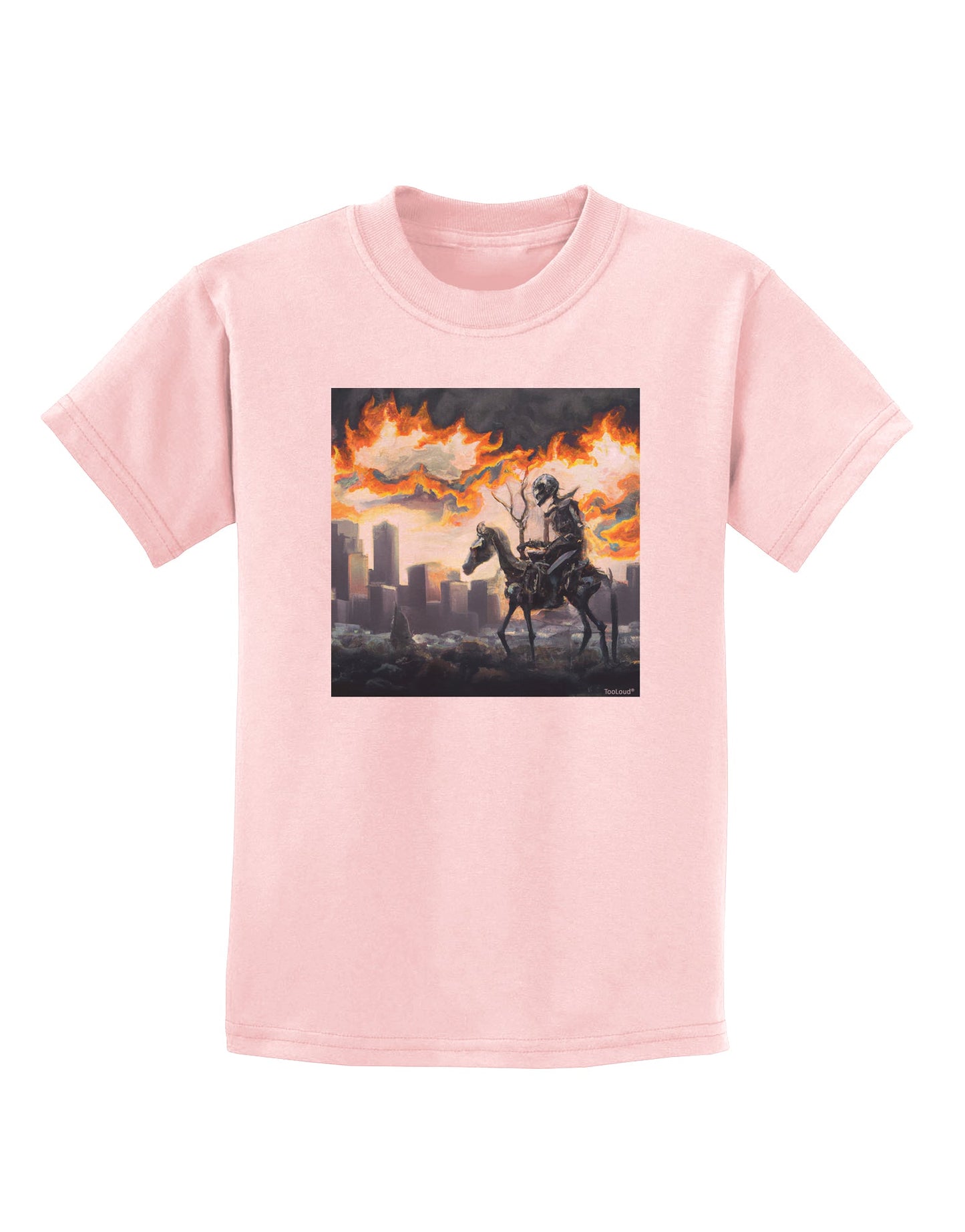 Grimm Reaper Halloween Design Childrens T-Shirt-Child T-shirts-TooLoud-PalePink-X-Small-Davson Sales