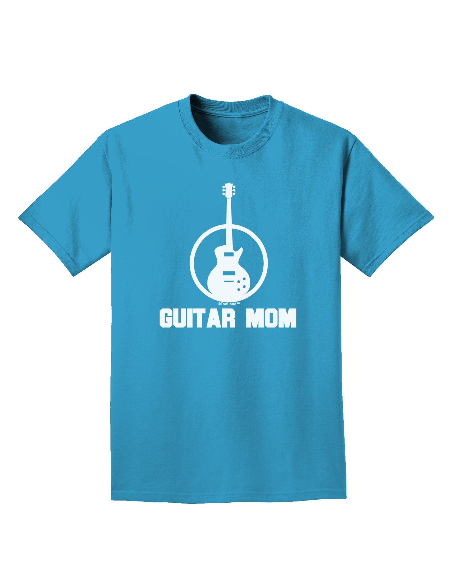 Guitar Mom - Mother's Day Design Adult Dark T-Shirt-Mens T-Shirt-TooLoud-Turquoise-Small-Davson Sales