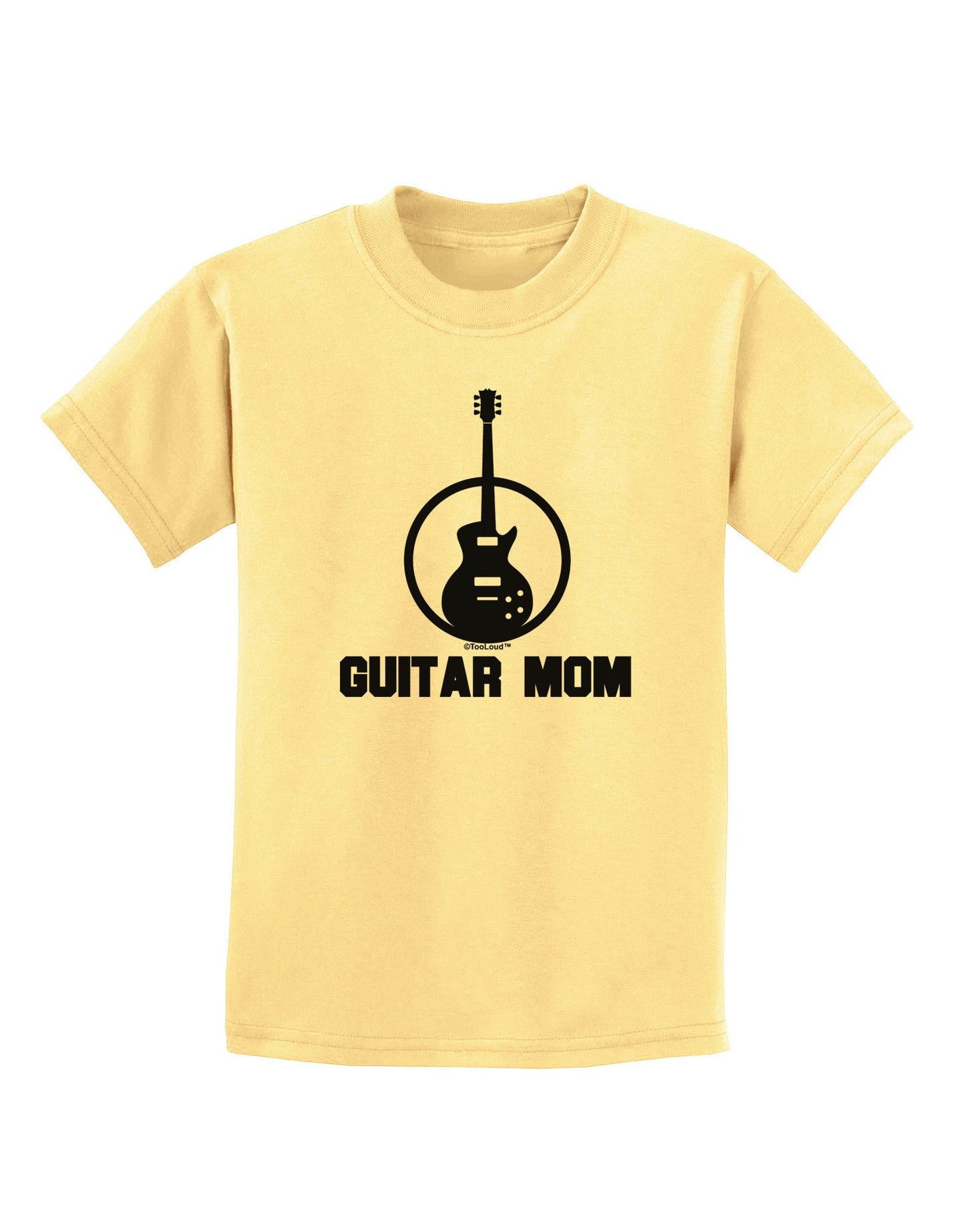 Guitar Mom - Mother's Day Design Childrens T-Shirt-Childrens T-Shirt-TooLoud-Daffodil-Yellow-X-Small-Davson Sales