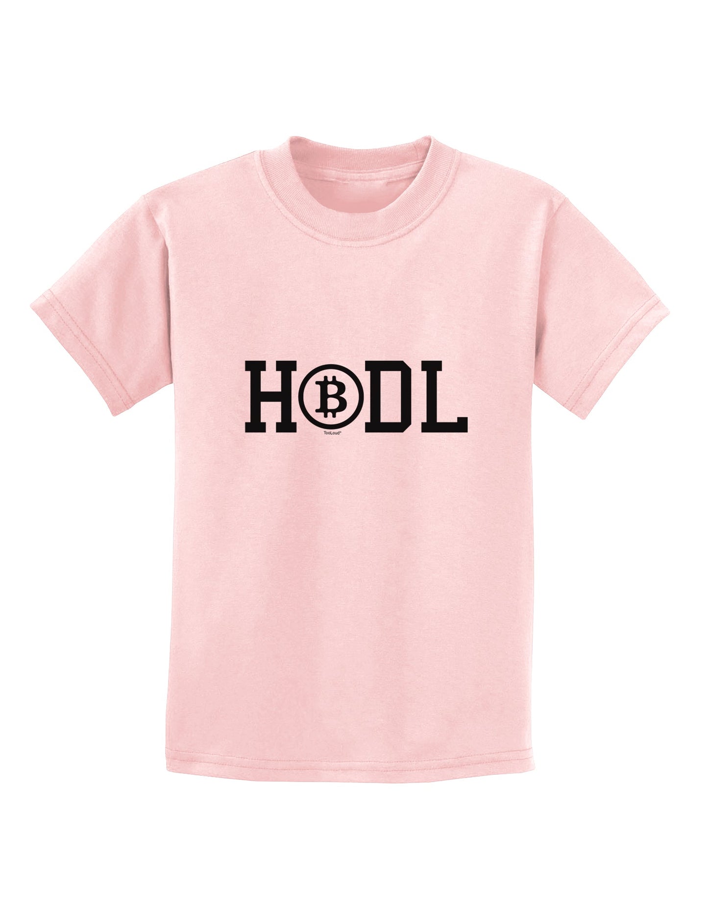 HODL Bitcoin Childrens T-Shirt-Childrens T-Shirt-TooLoud-PalePink-X-Small-Davson Sales