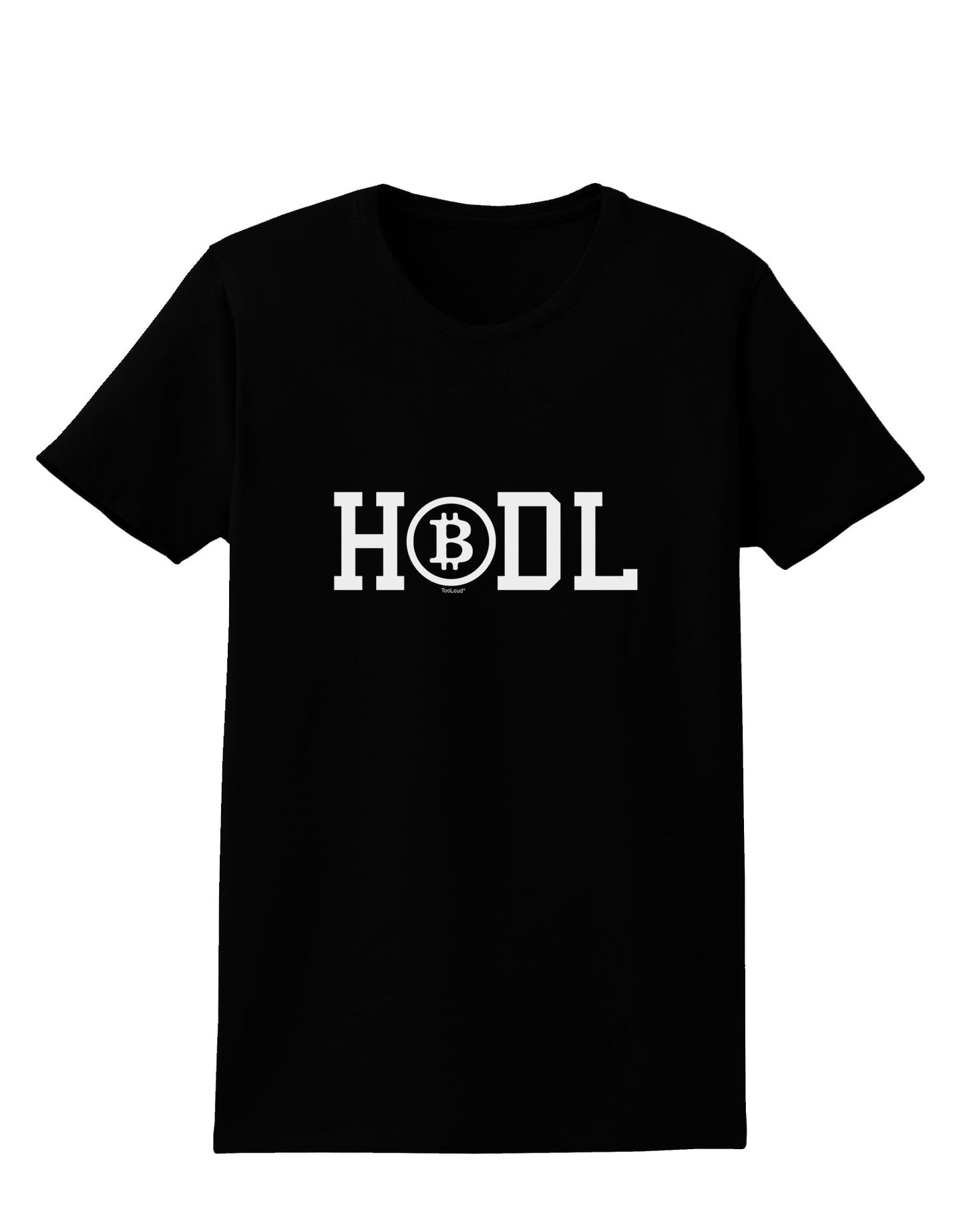 HODL Bitcoin Womens T-Shirt-Womens T-Shirt-TooLoud-Black-X-Small-Davson Sales