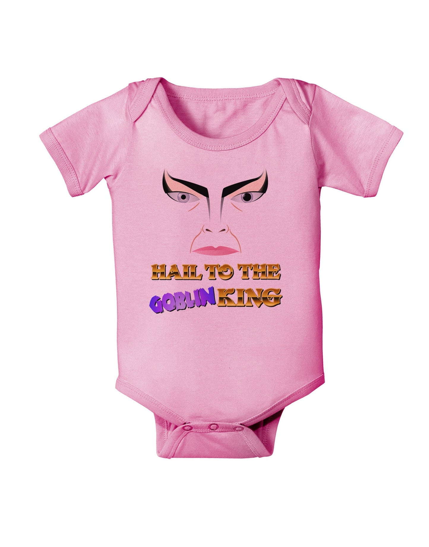 Hail to the Goblin King Baby Romper Bodysuit-Baby Romper-TooLoud-Pink-06-Months-Davson Sales