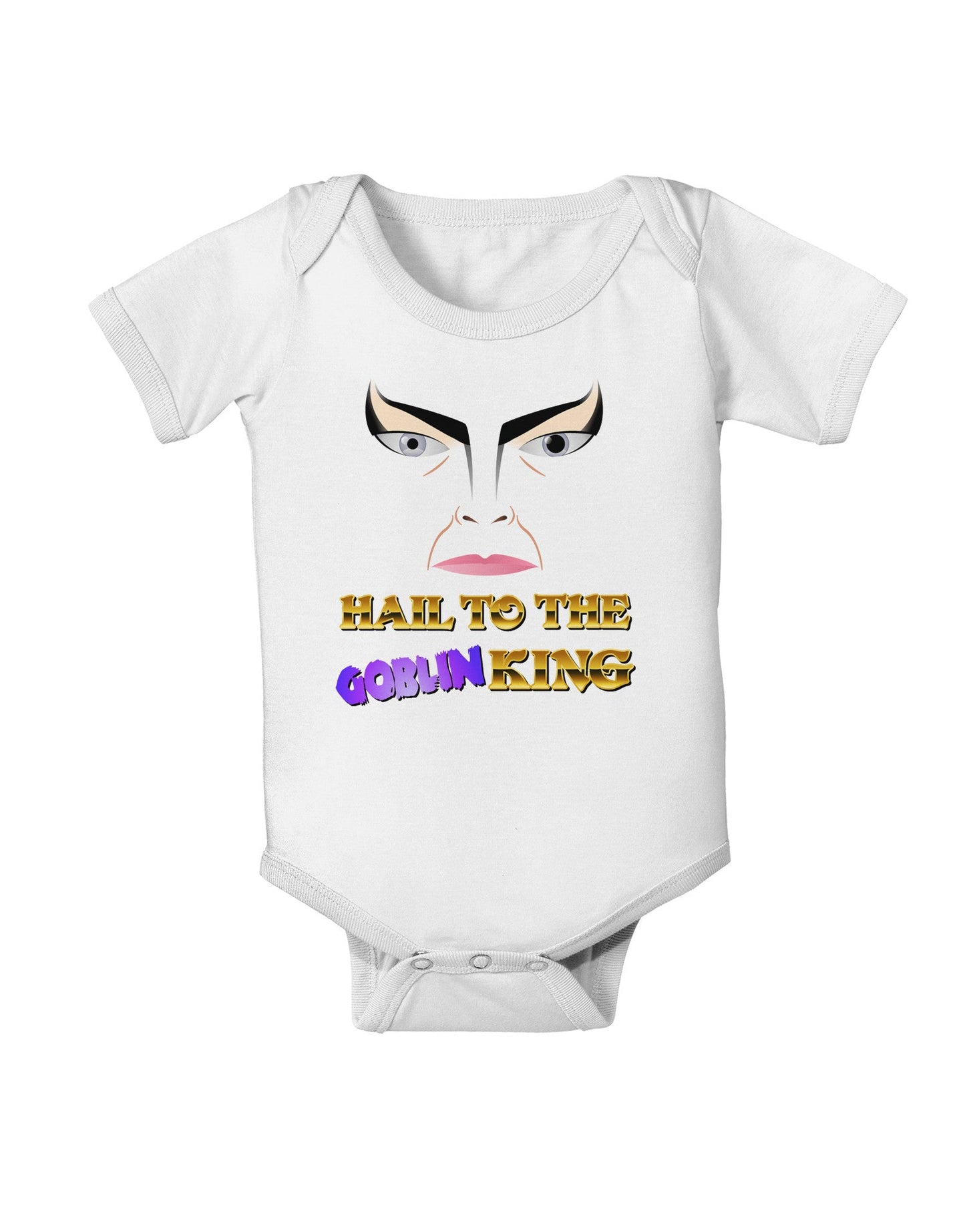 Hail to the Goblin King Baby Romper Bodysuit-Baby Romper-TooLoud-White-06-Months-Davson Sales