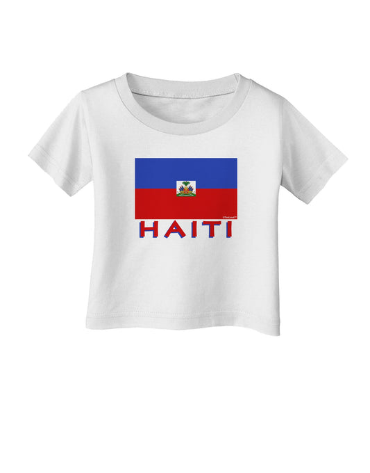 Haiti Flag Infant T-Shirt-Infant T-Shirt-TooLoud-White-06-Months-Davson Sales