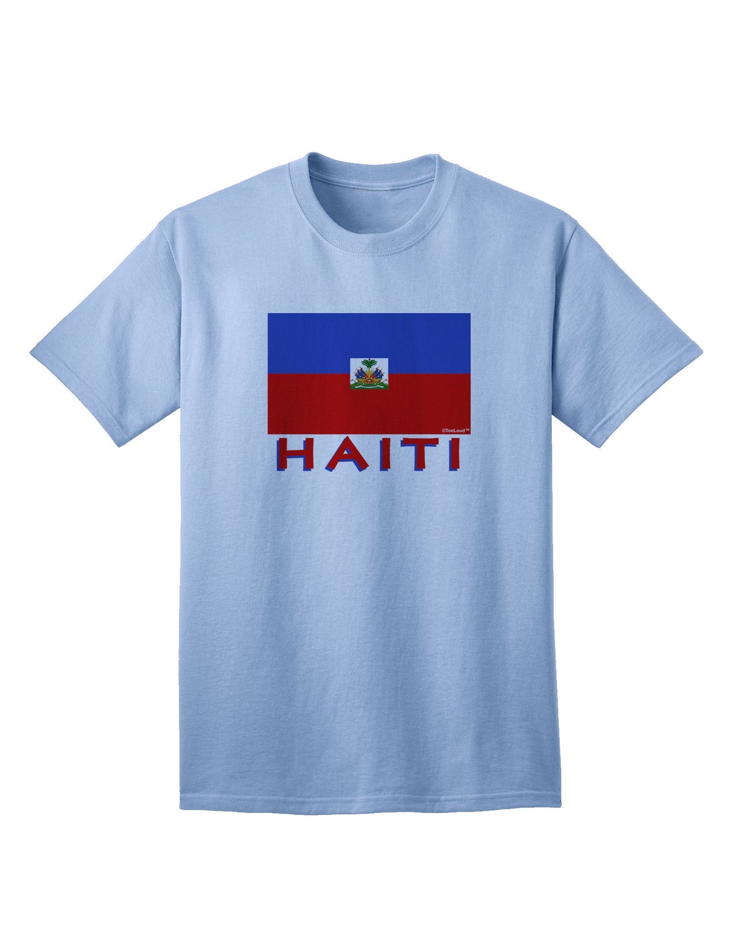 Haiti Flag Inspired Adult T-Shirt - A Patriotic Fashion Statement-Mens T-shirts-TooLoud-Light-Blue-Small-Davson Sales