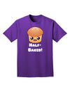 Half Baked Cute Roll Adult Dark T-Shirt-Mens T-Shirt-TooLoud-Purple-Small-Davson Sales
