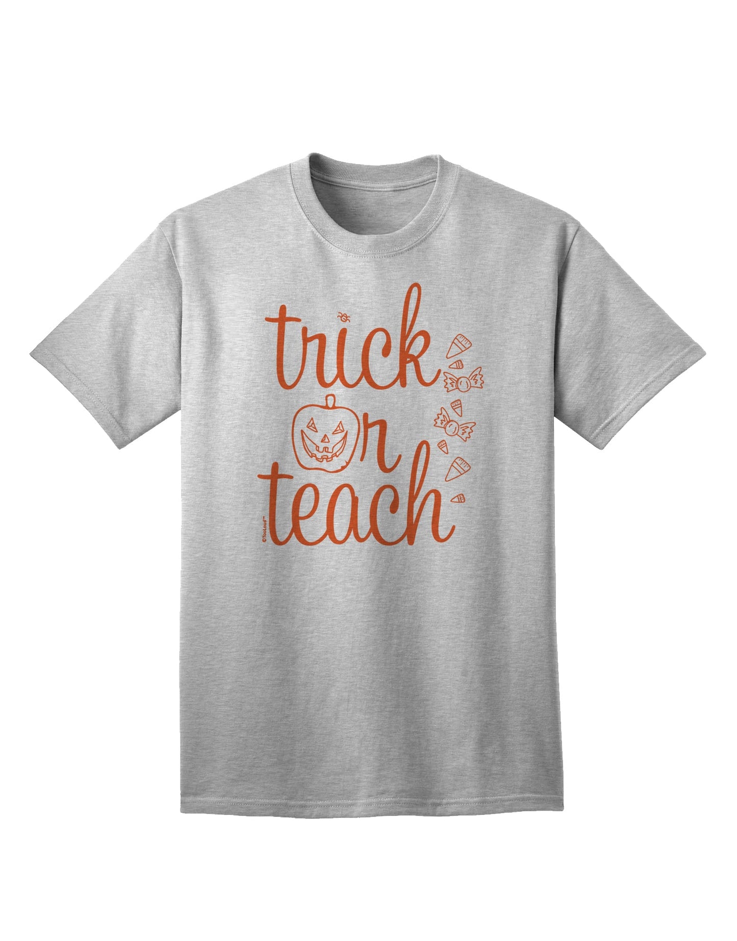 Halloween-Inspired Adult T-Shirt for Fun and Learning - Trick or Teach-Mens T-shirts-TooLoud-AshGray-Small-Davson Sales