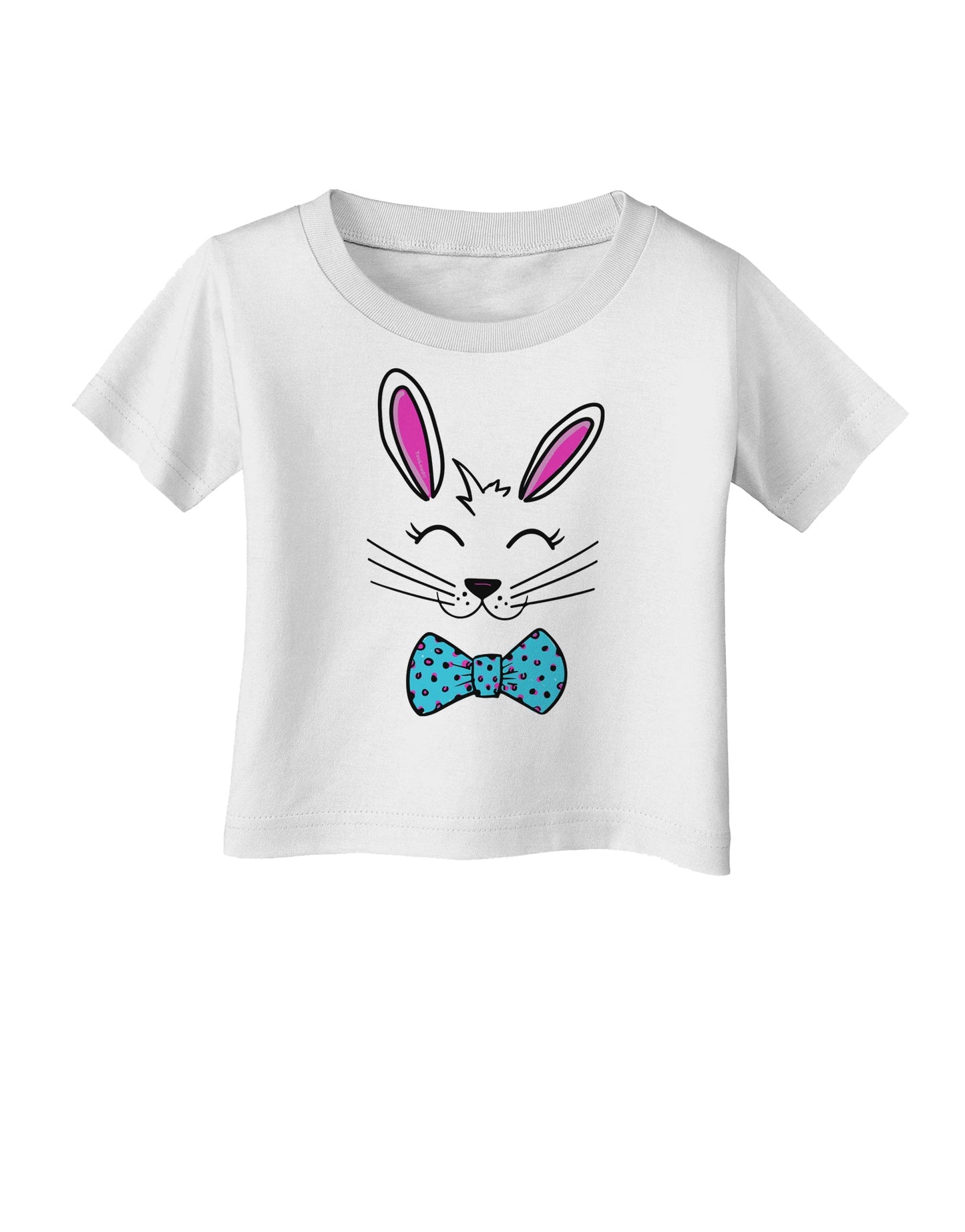 Happy Easter Bunny Face Infant T-Shirt-Infant T-Shirt-TooLoud-White-06-Months-Davson Sales