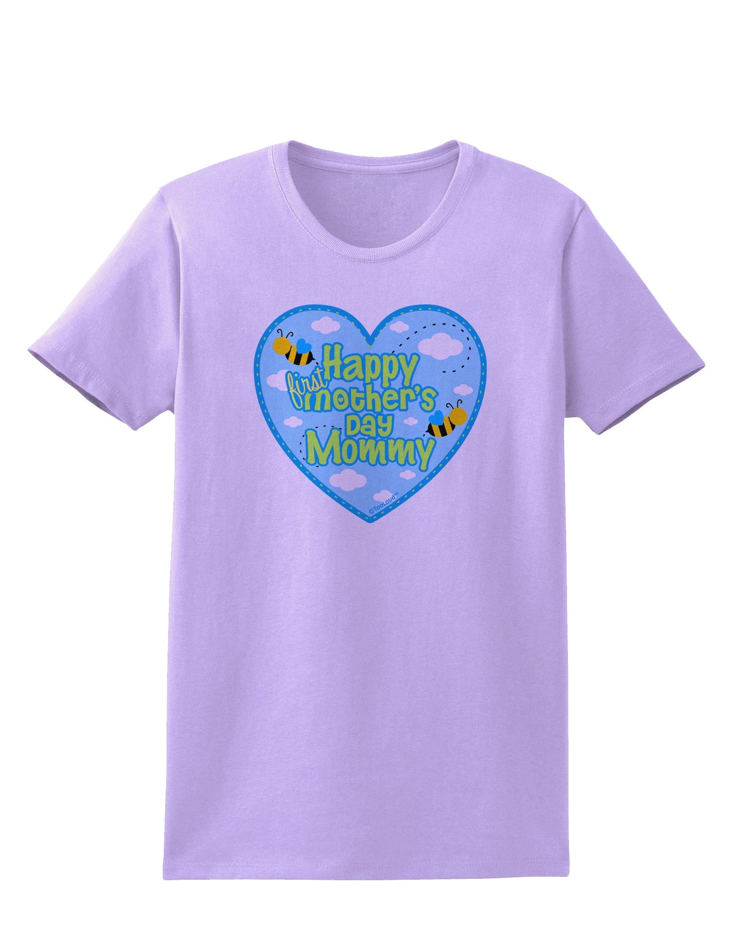 Happy First Mother's Day Mommy - Blue Womens T-Shirt by TooLoud-Womens T-Shirt-TooLoud-Lavender-X-Small-Davson Sales